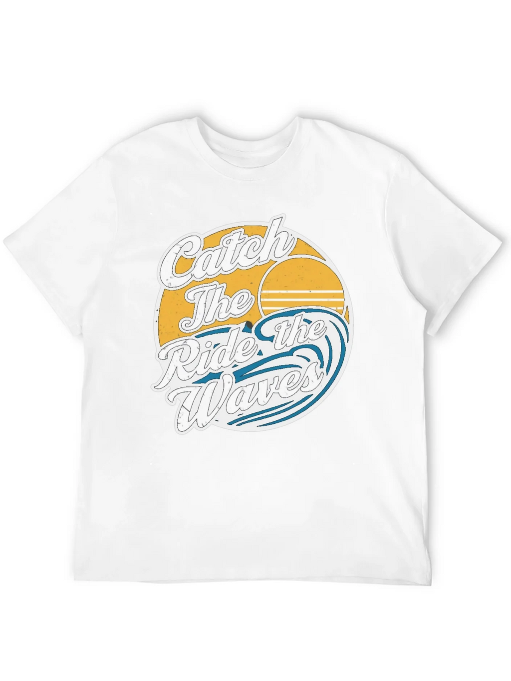 Catch the Ride Waves Graphic Tee - Vintage Surf Style product image 11