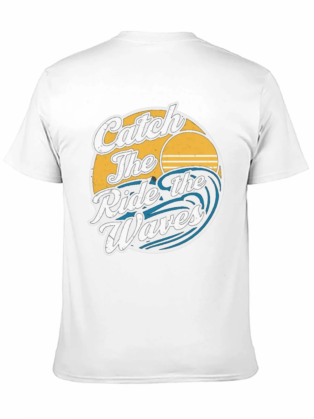 Catch the Ride Waves Graphic Tee - Vintage Surf Style product image 10