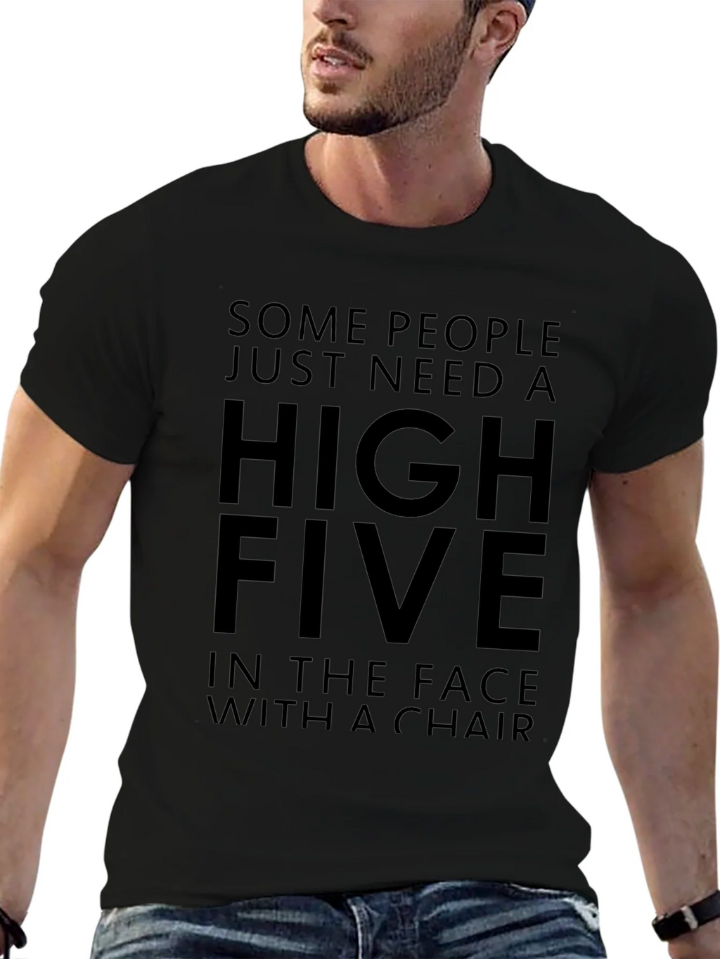 High Five In The Face With A Chair Funny T-Shirt product image 6
