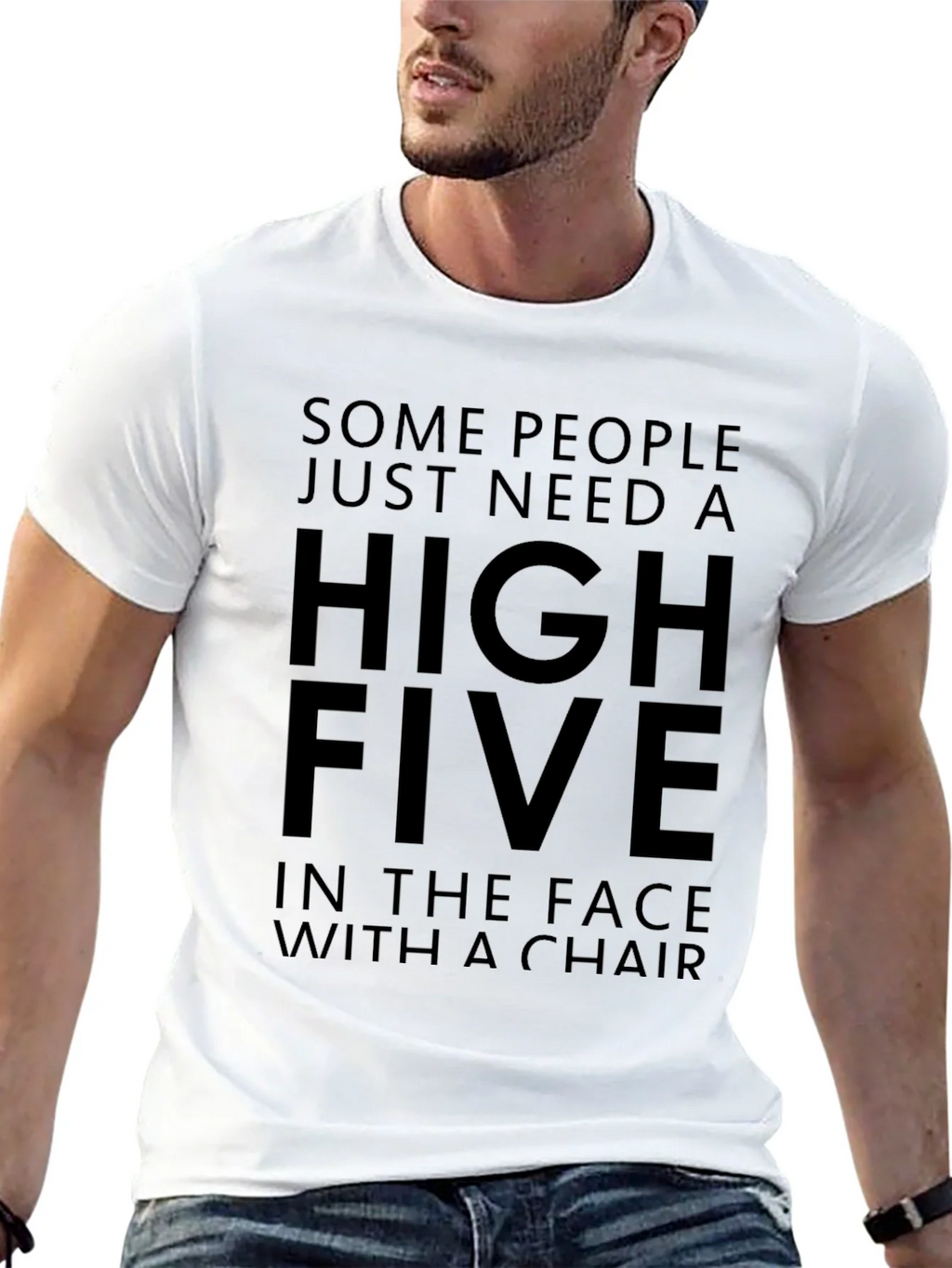 High Five In The Face With A Chair Funny T-Shirt product image 12