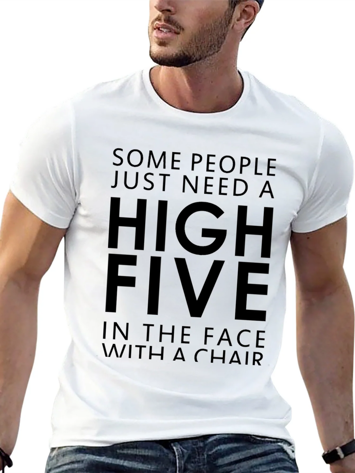 High Five In The Face With A Chair Funny T-Shirt product image 12