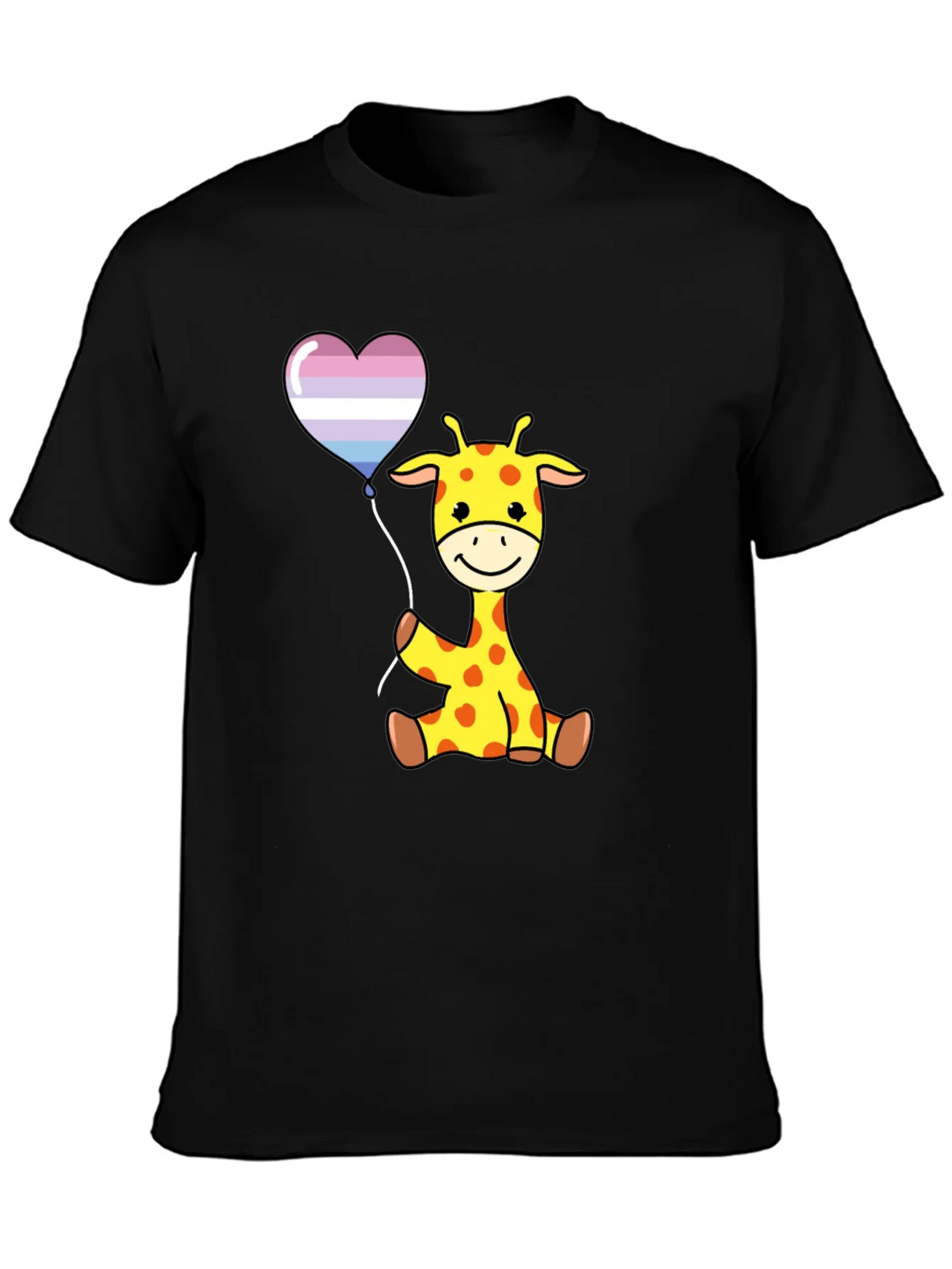 Giraffe Balloon Graphic Tee - Soft Cotton Comfort product image 3