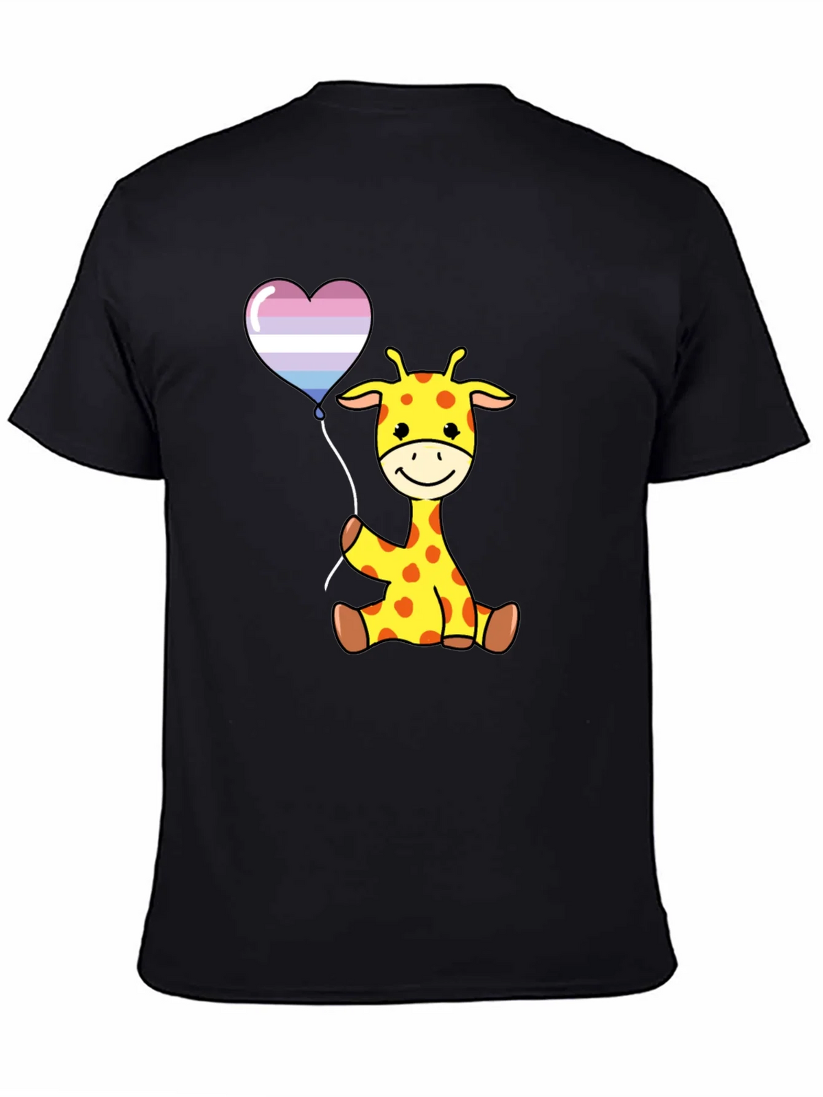 Giraffe Balloon Graphic Tee - Soft Cotton Comfort product image 4