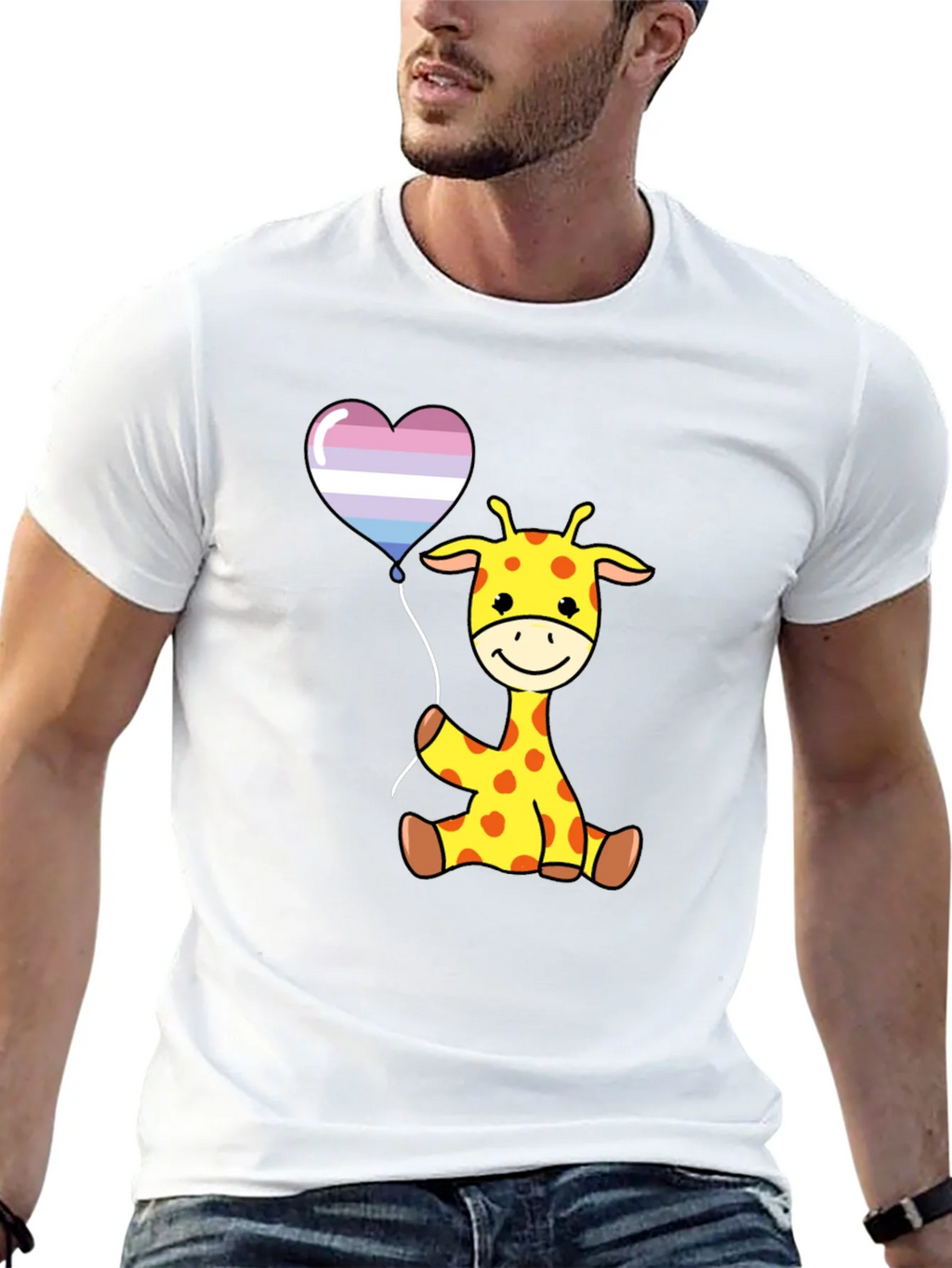 Giraffe Balloon Graphic Tee - Soft Cotton Comfort product image 12