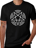 Occult Pentagram Graphic T-Shirt - Black product image 1