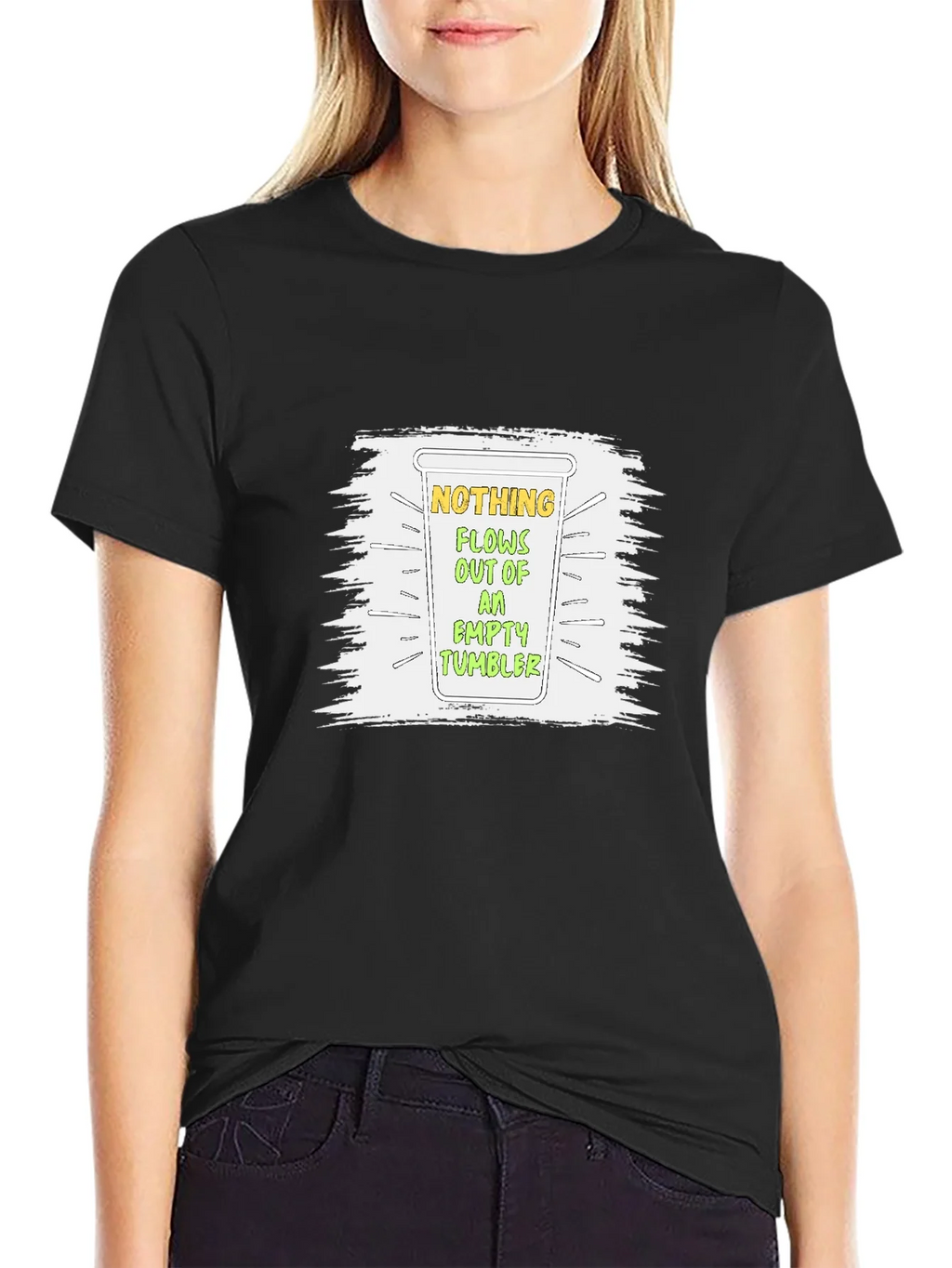 Nothing Flows Empty Tumbler Graphic T-Shirt product image 2