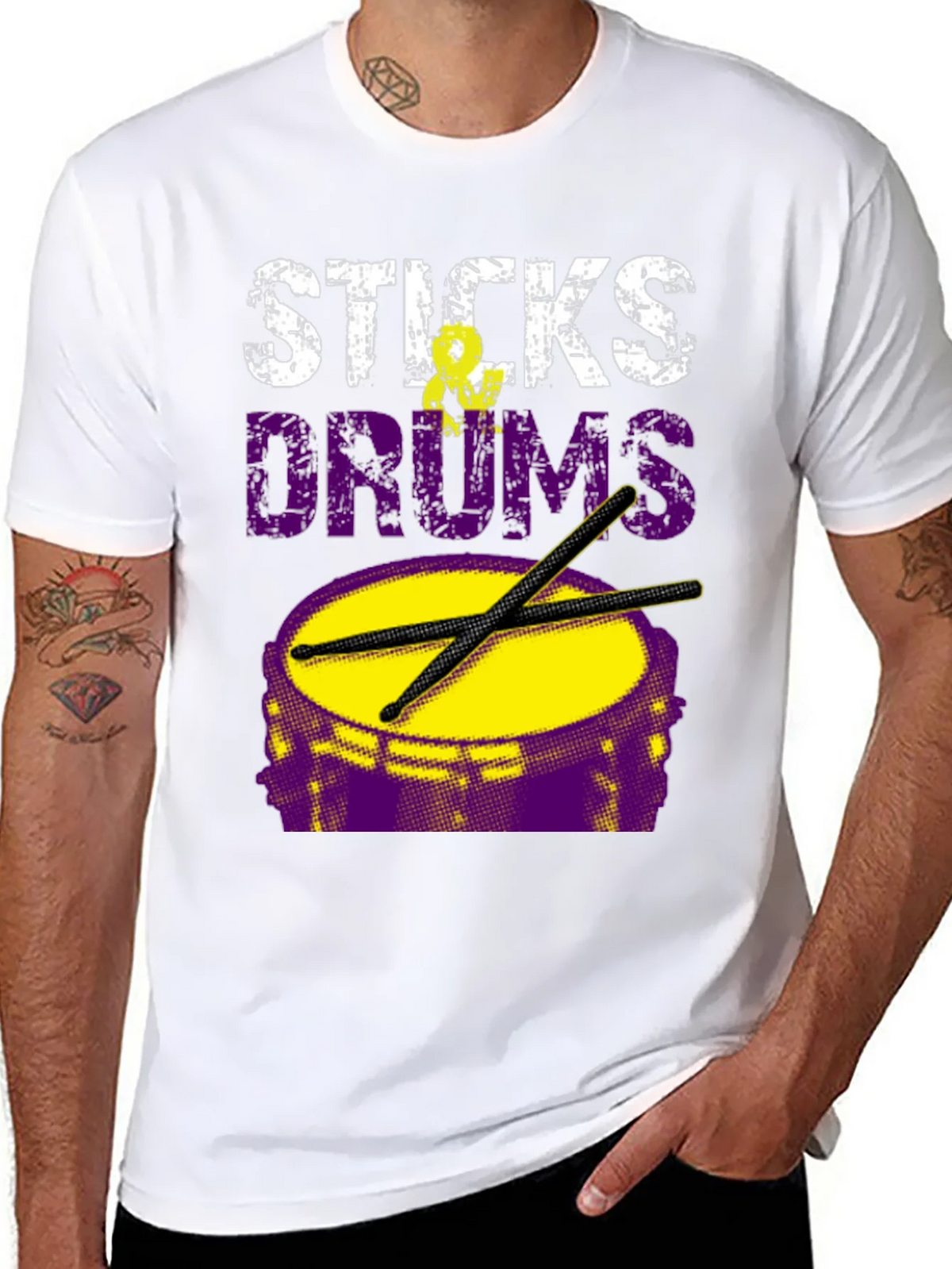 Sticks Drums T-Shirt - Musician Tee product image 7