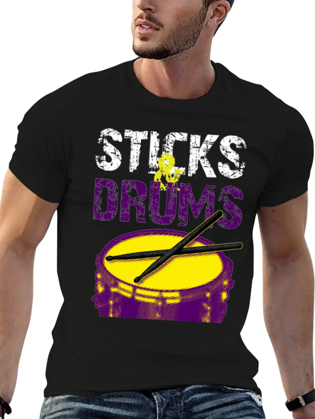Sticks Drums T-Shirt - Musician Tee product image 6