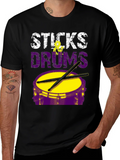 Sticks Drums T-Shirt - Musician Tee product image 1