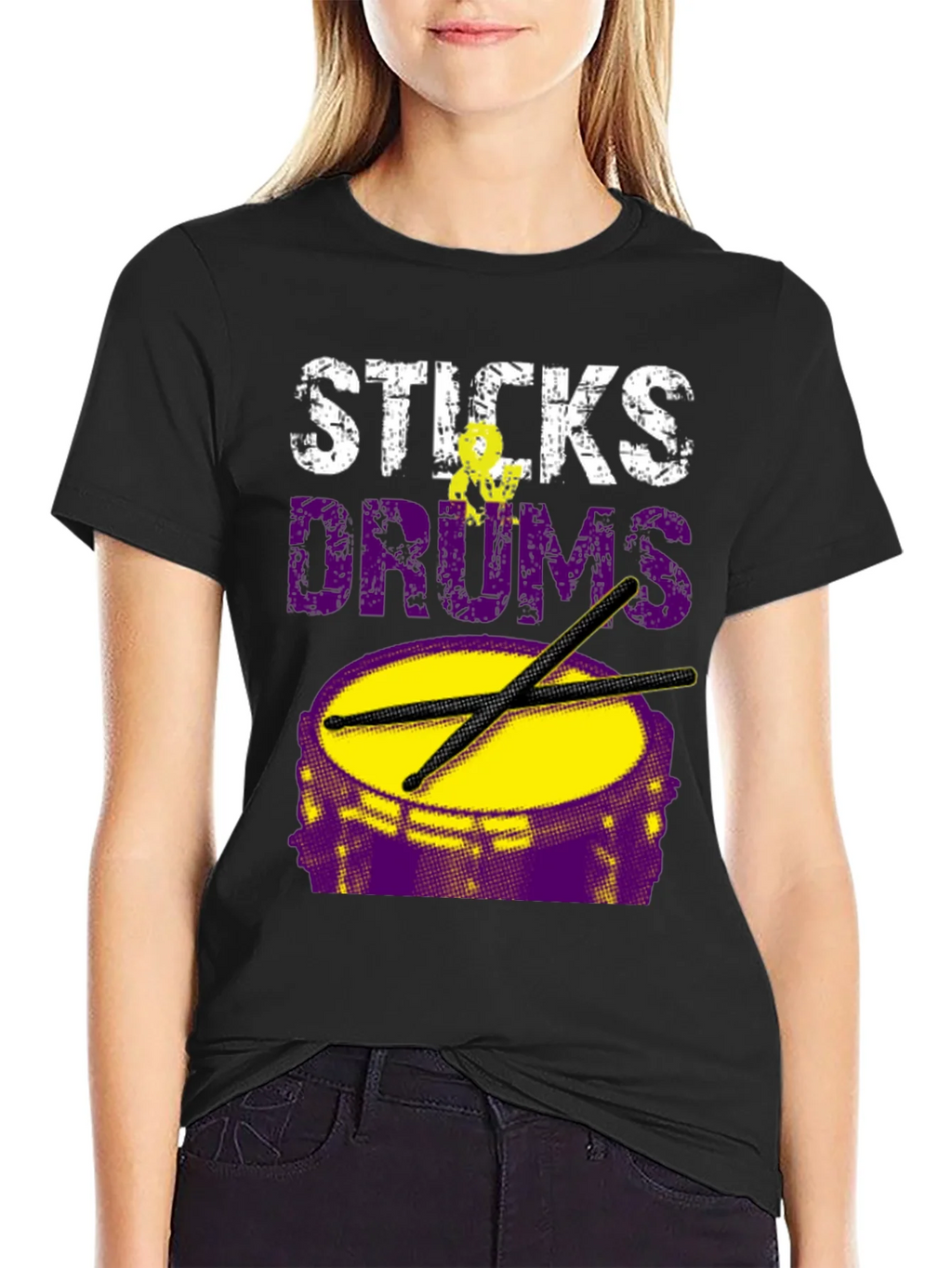Sticks Drums T-Shirt - Musician Tee product image 2