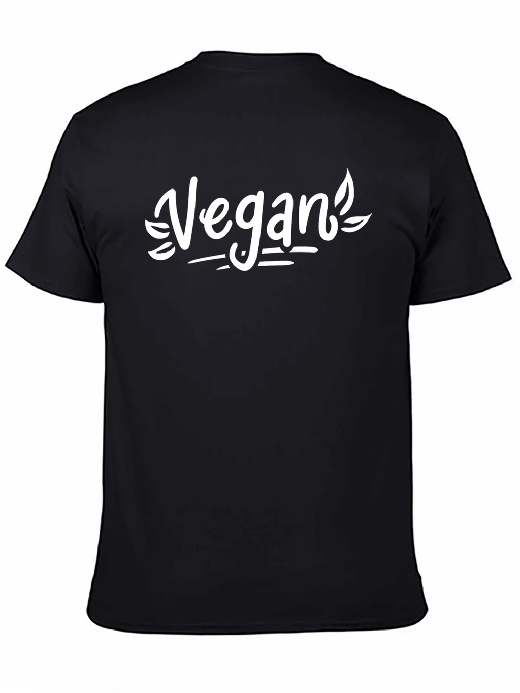 Vegan Graphic Tee - Black Cotton Shirt product image 4