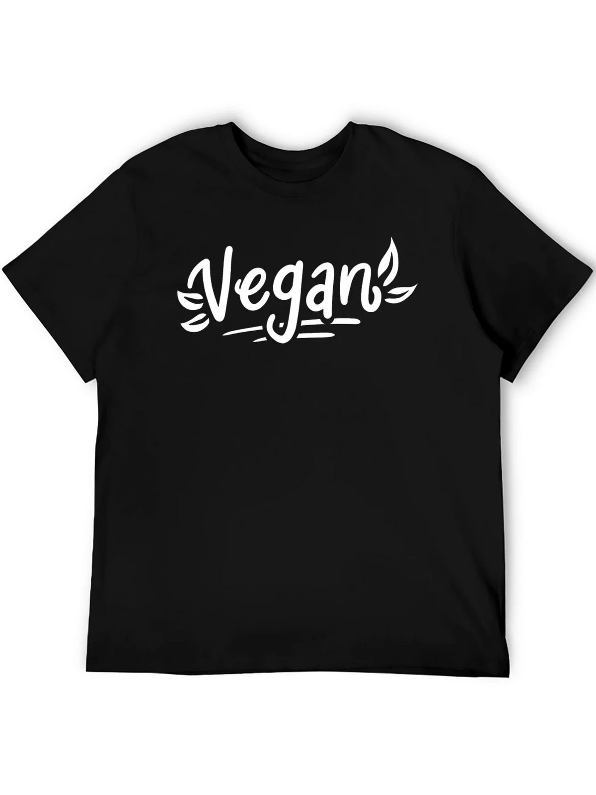 Vegan Graphic Tee - Black Cotton Shirt product image 5