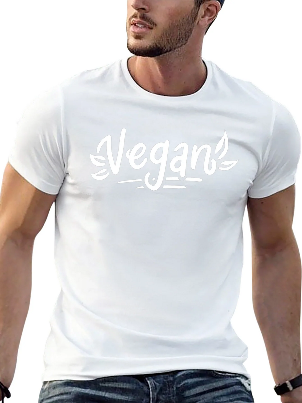 Vegan Graphic Tee - Black Cotton Shirt product image 12