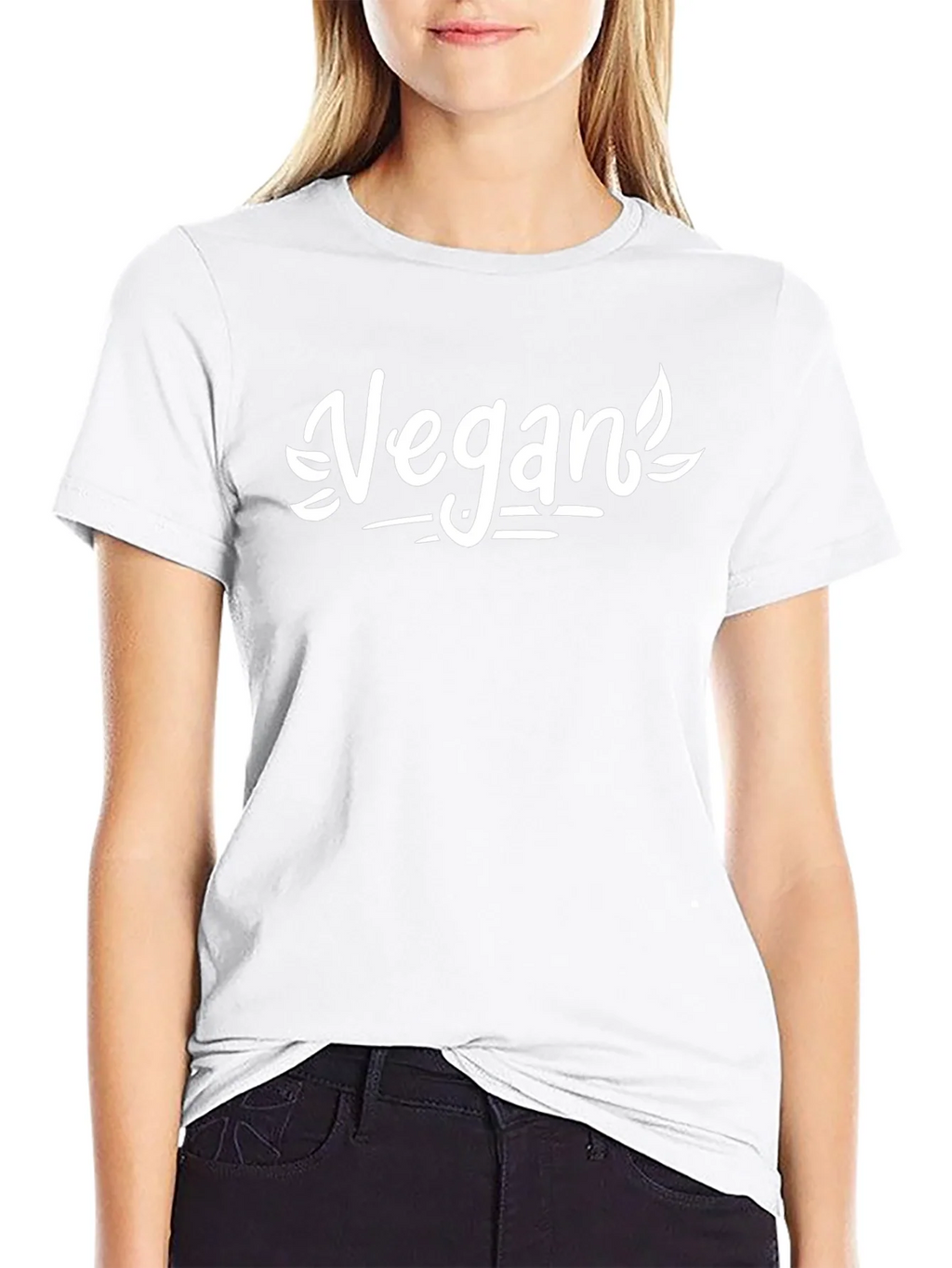 Vegan Graphic Tee - Black Cotton Shirt product image 8