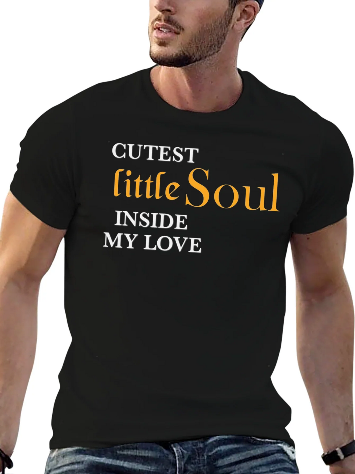 Cutest Little Soul T-Shirt - Black Stylish product image 6