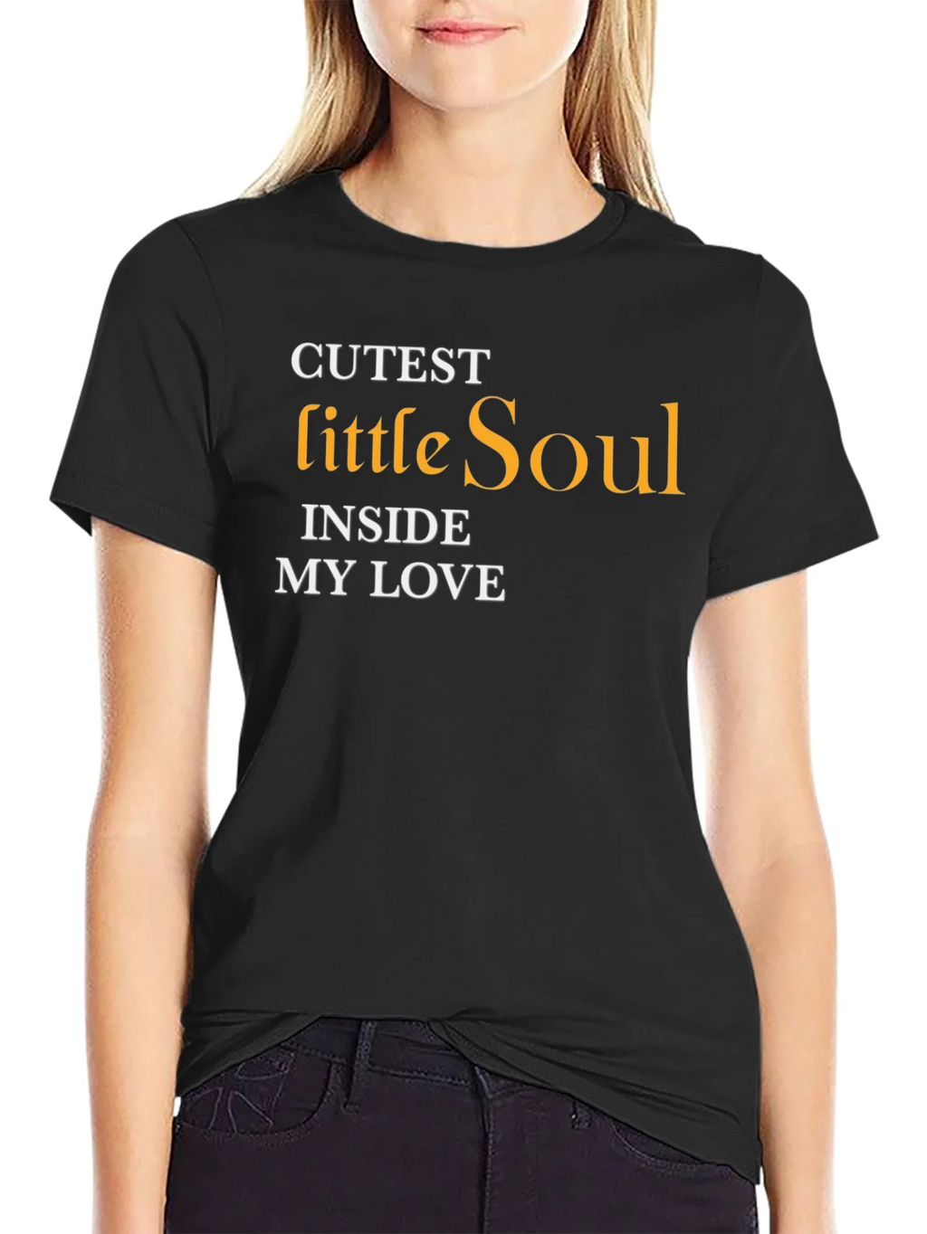 Cutest Little Soul T-Shirt - Black Stylish product image 2