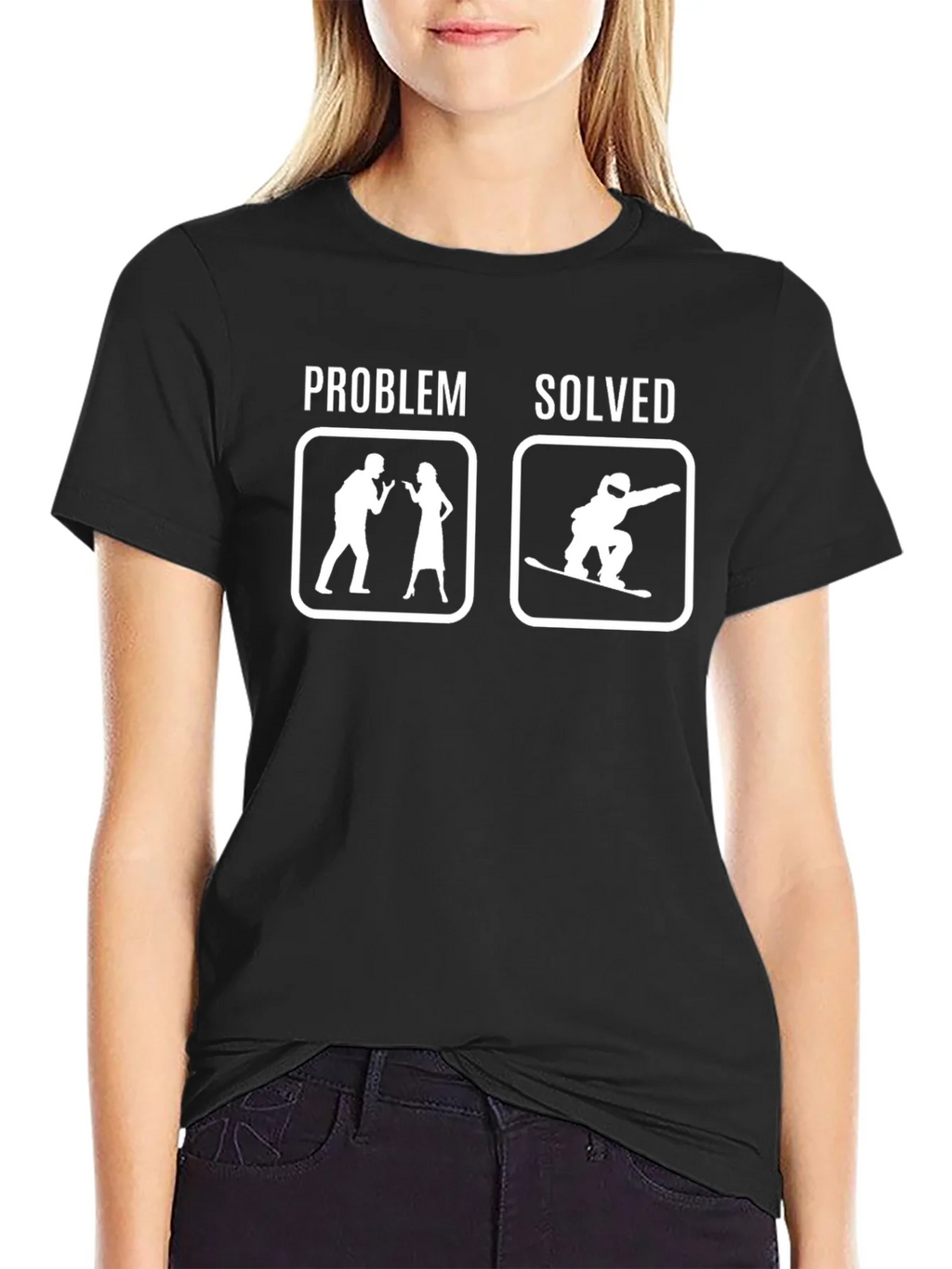 Problem Solved Snowboard T-Shirt product image 2