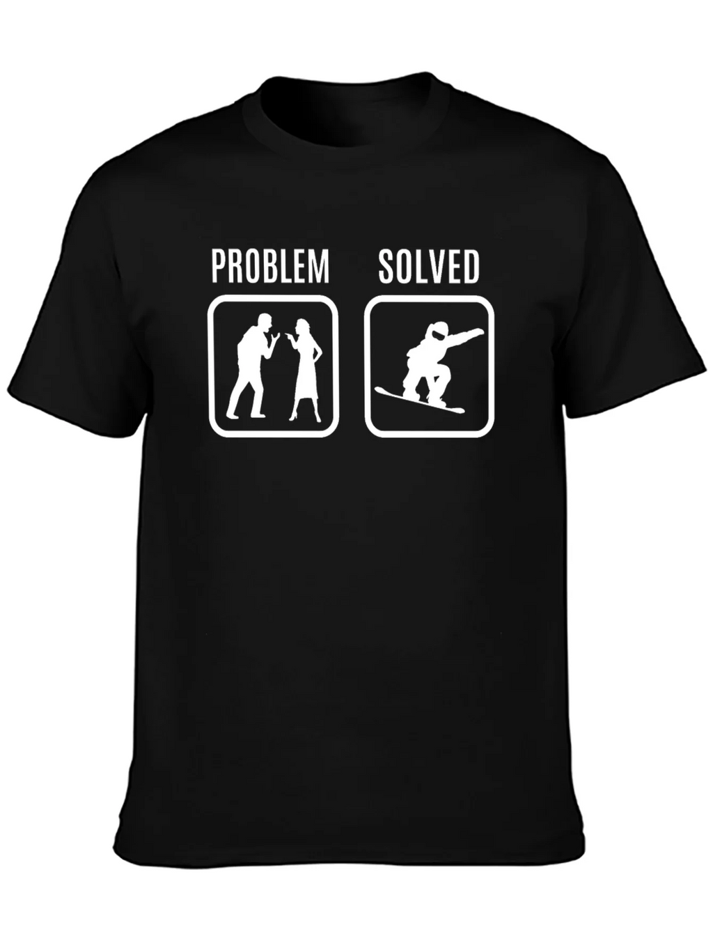 Problem Solved Snowboard T-Shirt product image 3