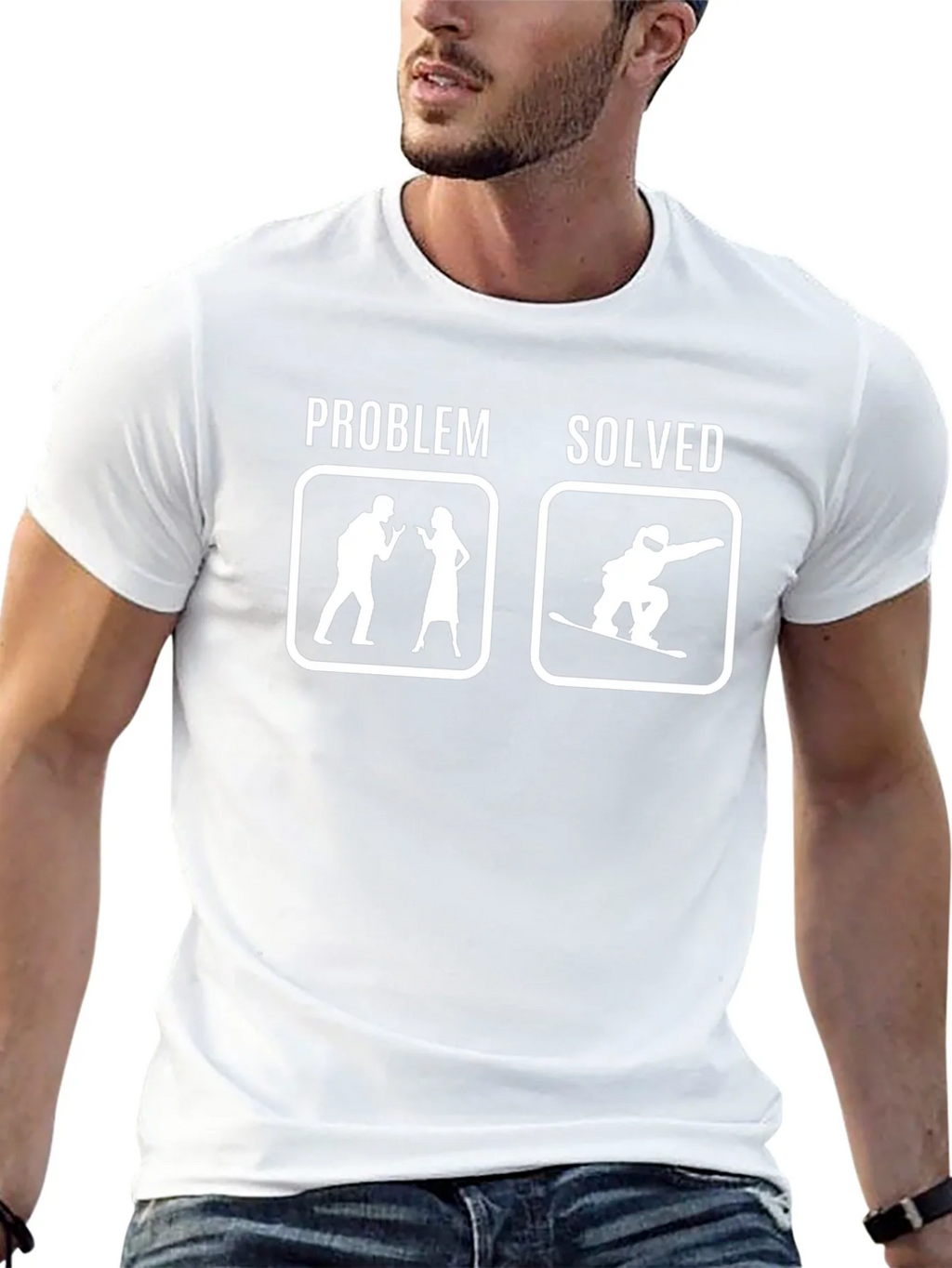 Problem Solved Snowboard T-Shirt product image 12