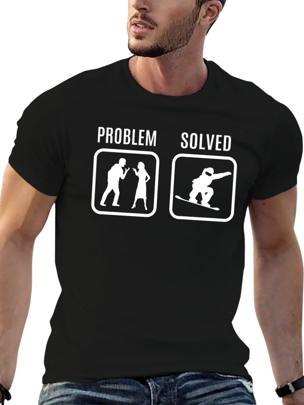 Problem Solved Snowboard T-Shirt product image 6