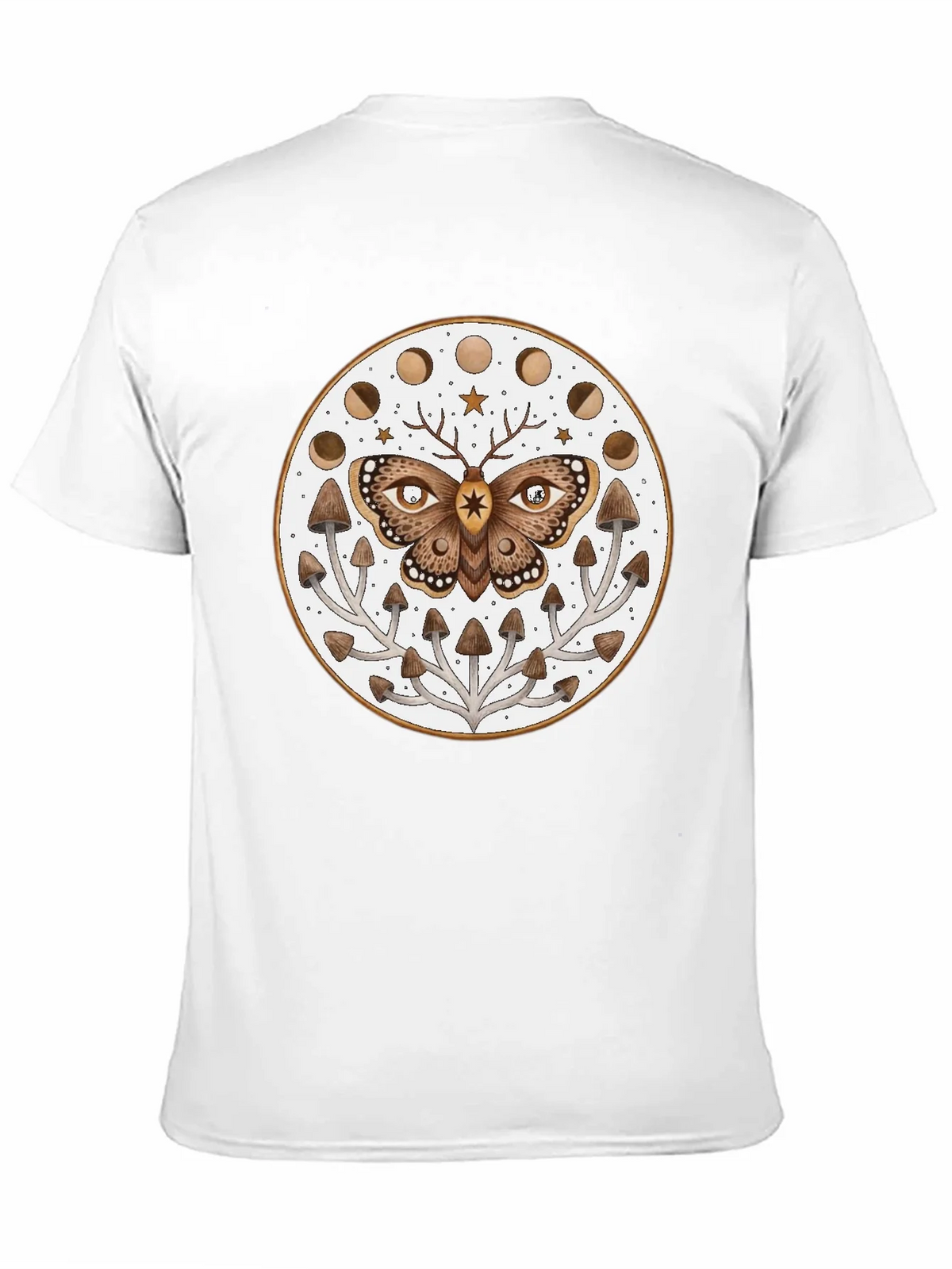 Moth Moon Phase Mushroom T-Shirt product image 10
