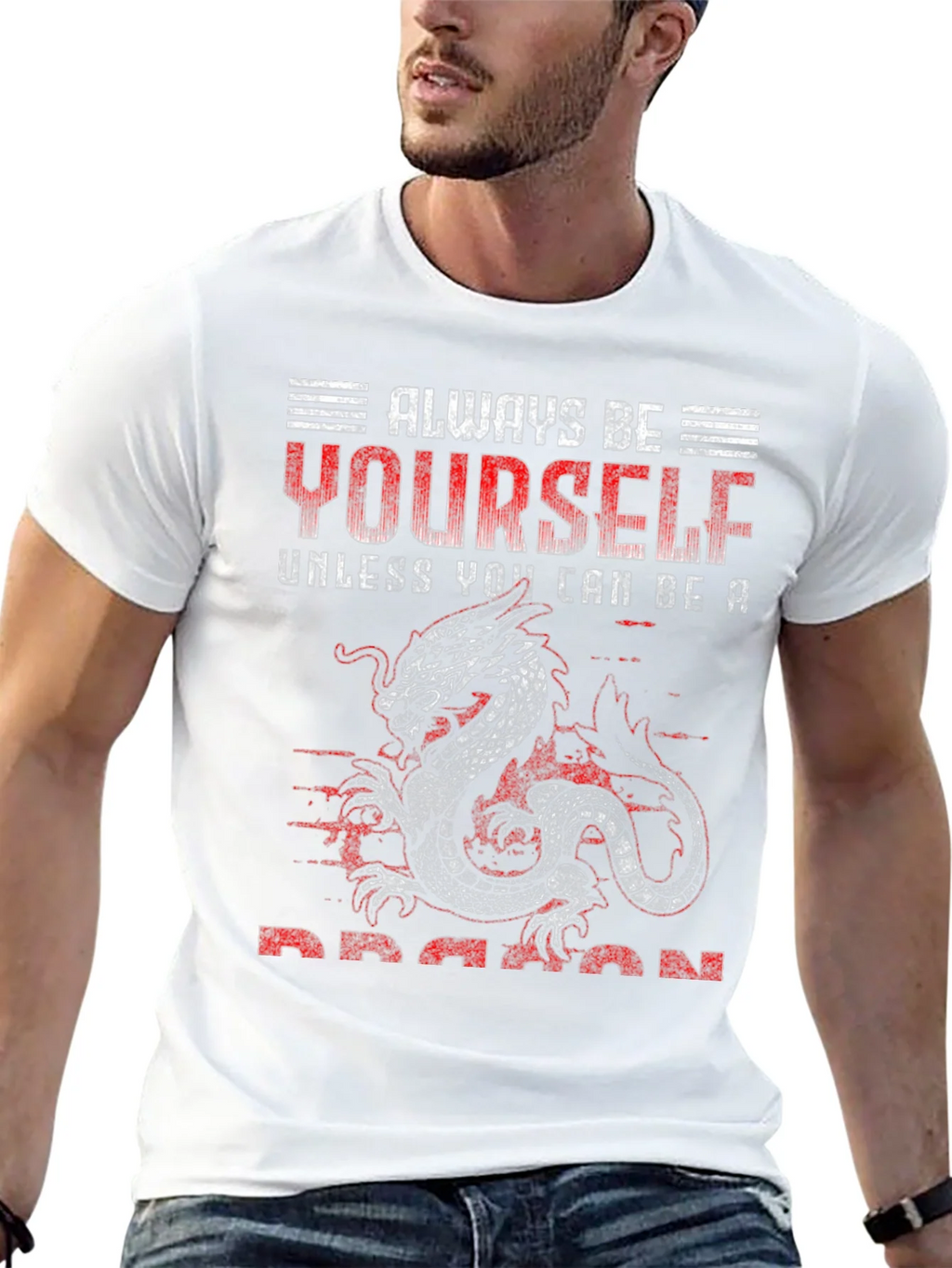 Always Be Yourself Dragon Graphic T-Shirt product image 12