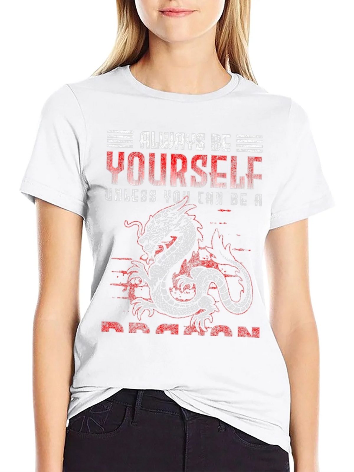 Always Be Yourself Dragon Graphic T-Shirt product image 8