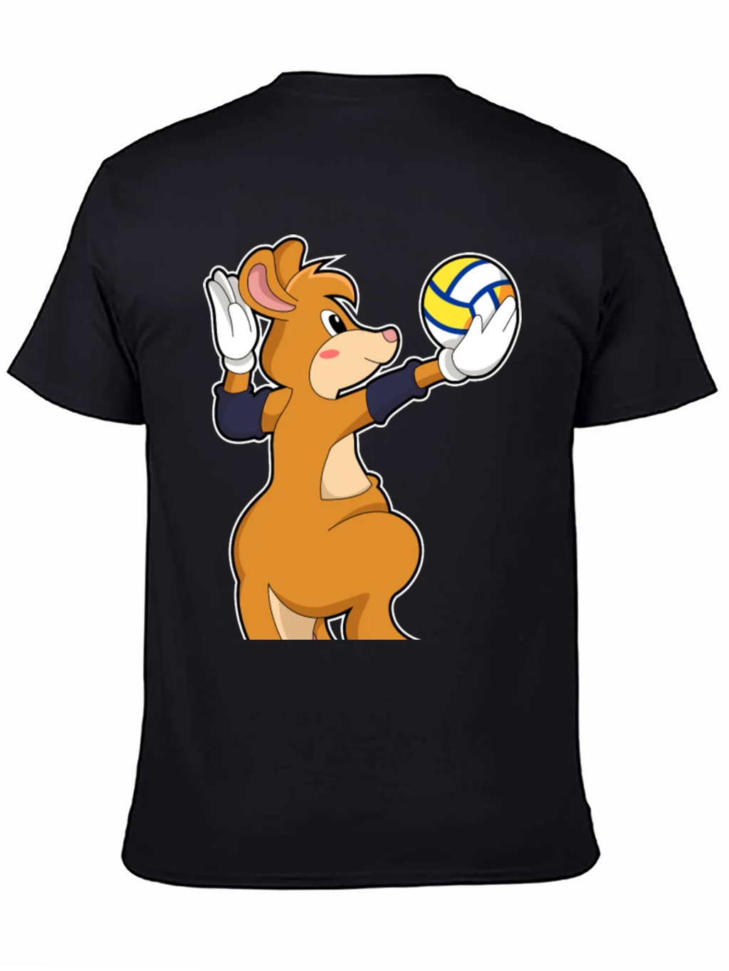 Cartoon Mouse Volleyball Player T-Shirt product image 4