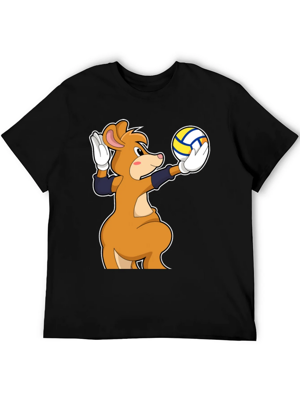 Cartoon Mouse Volleyball Player T-Shirt product image 5