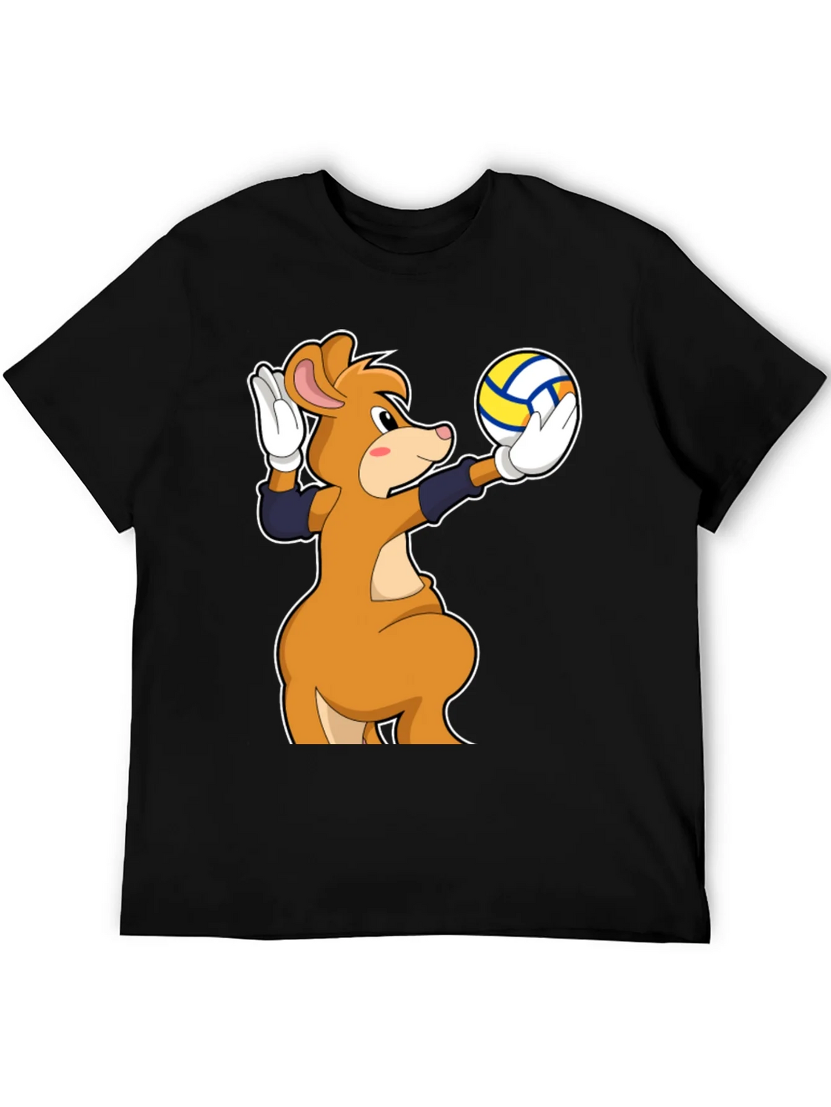 Cartoon Mouse Volleyball Player T-Shirt product image 5
