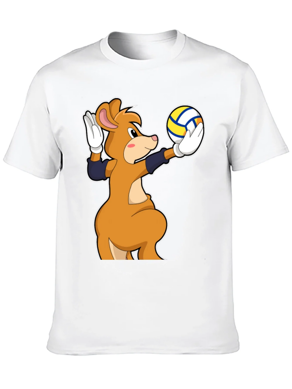 Cartoon Mouse Volleyball Player T-Shirt product image 9