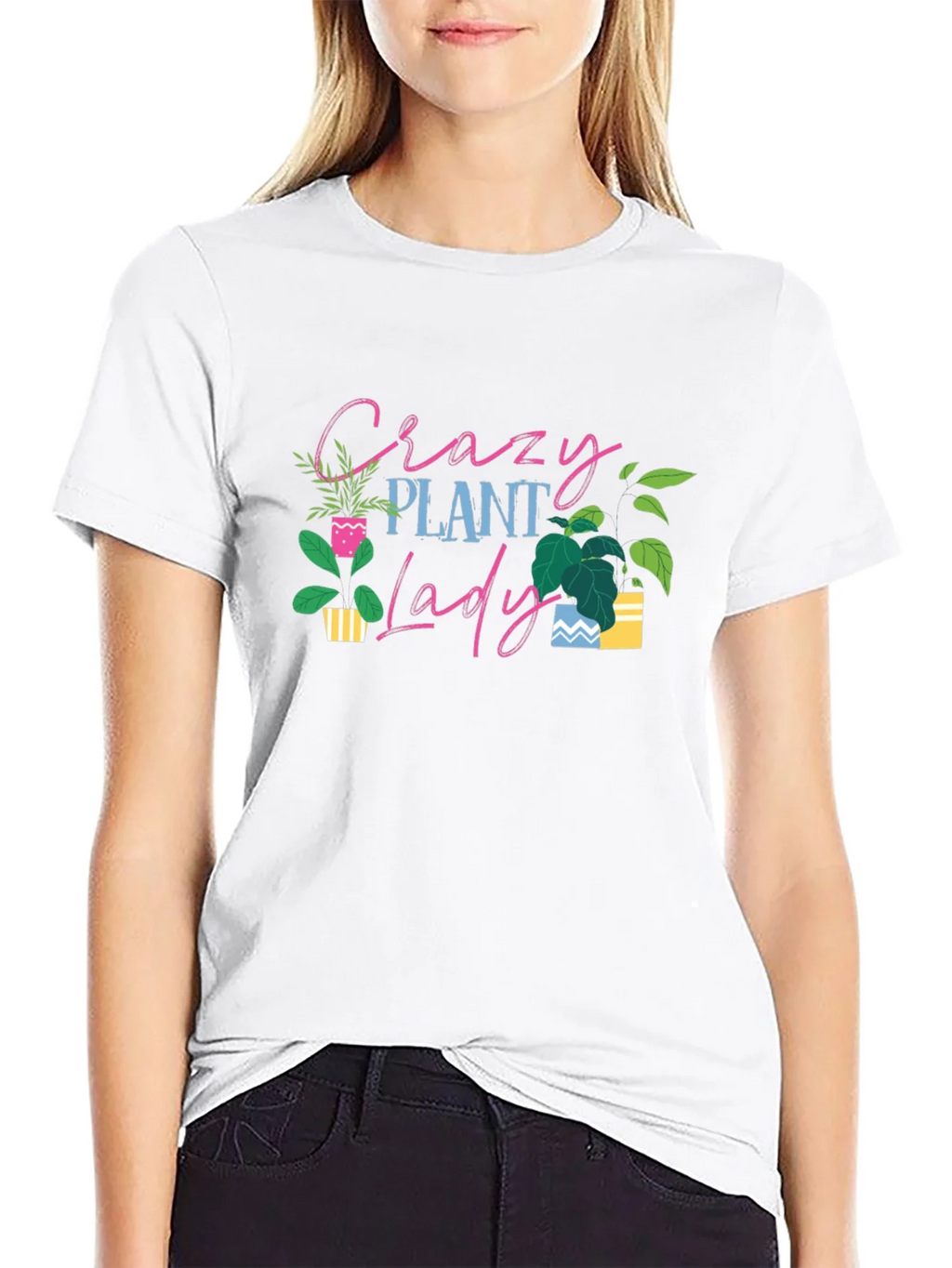 Crazy Plant Lady T-Shirt - Black Cotton Tee product image 8