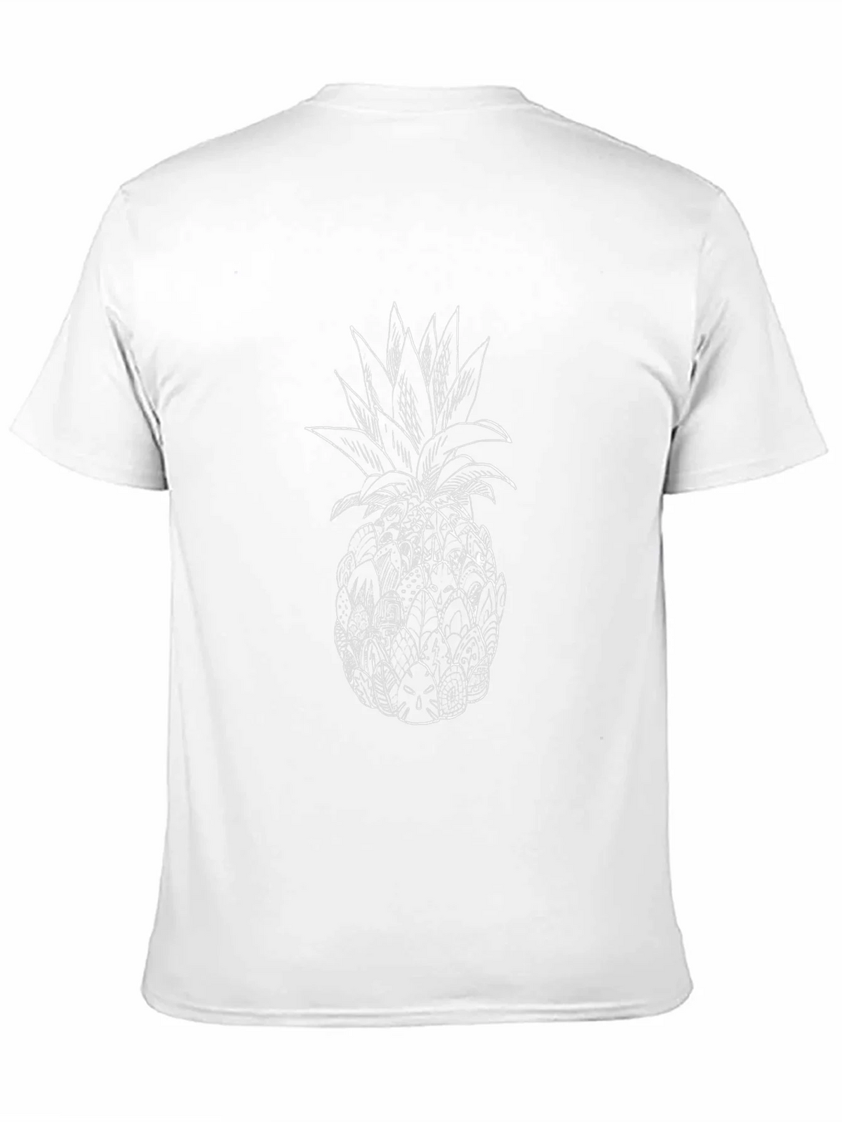 Pineapple Graphic Print Black T-Shirt product image 10