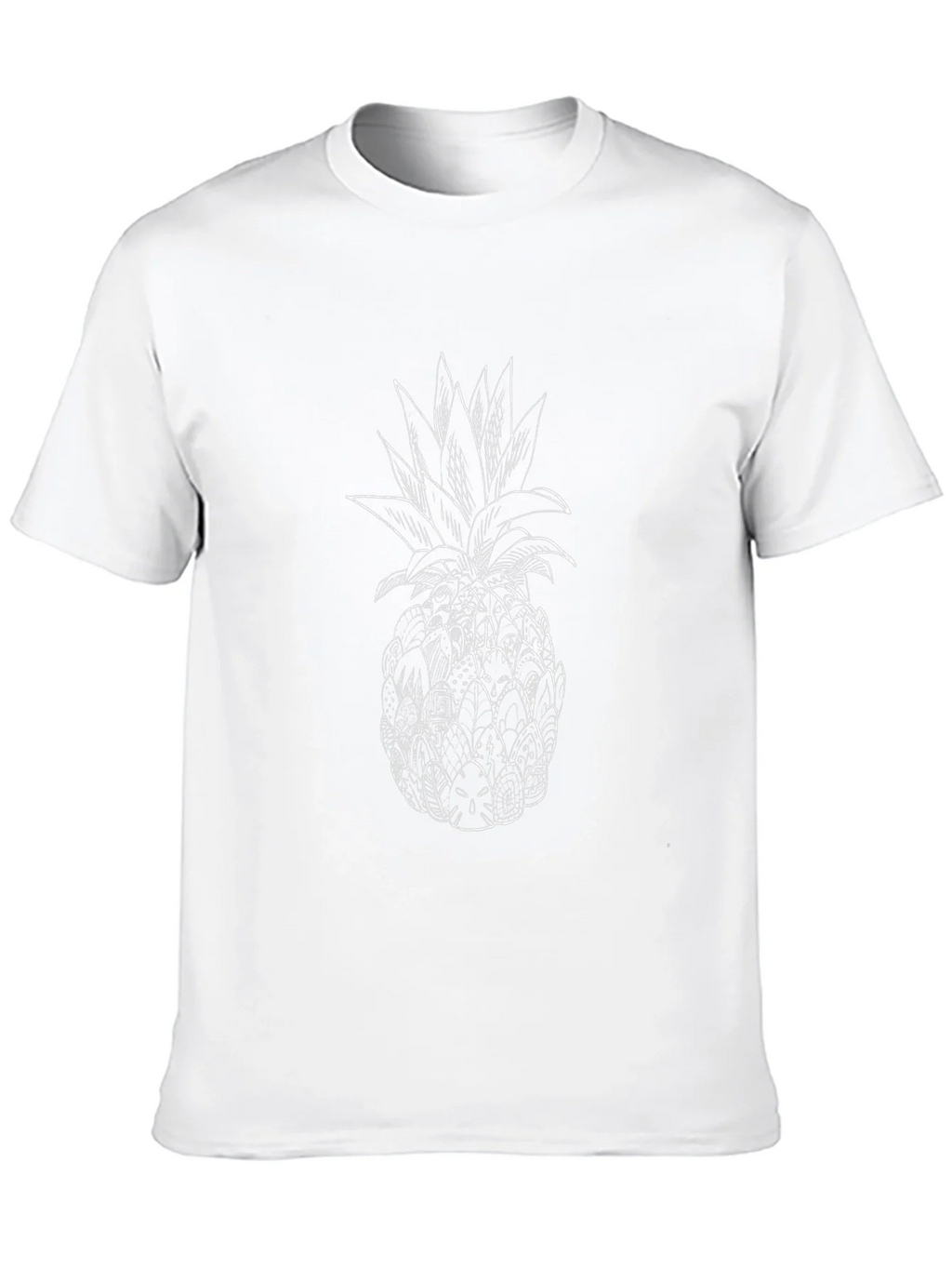 Pineapple Graphic Print Black T-Shirt product image 9
