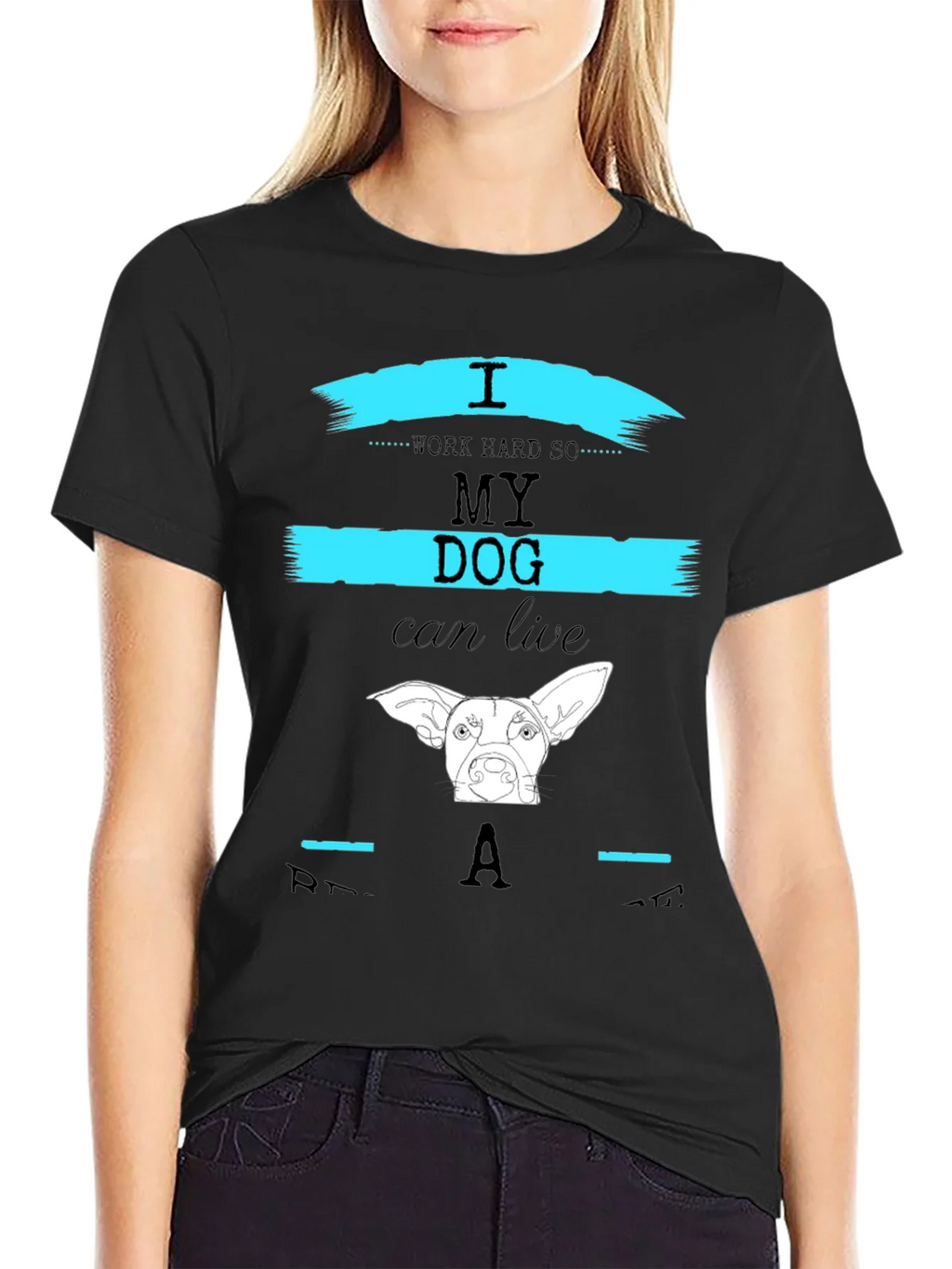 I Work Hard So My Dog Can Live Like A Star T-Shirt product image 2