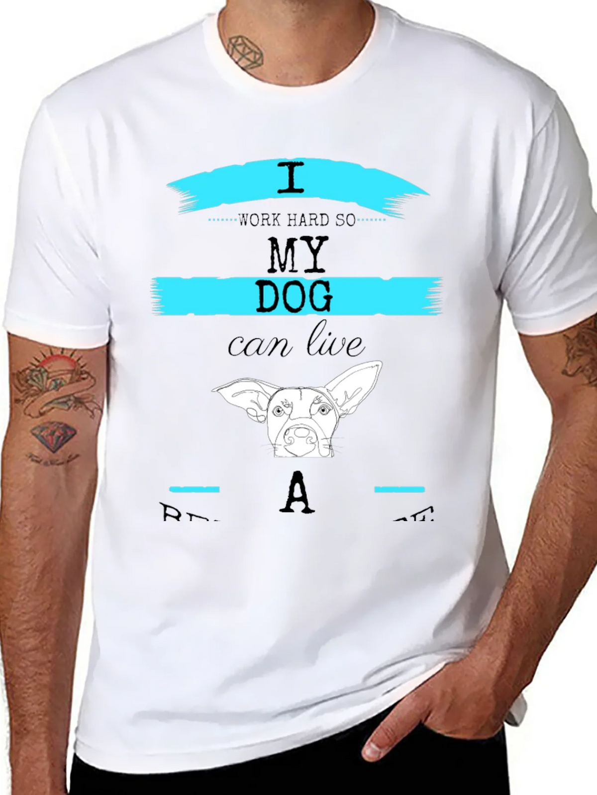 I Work Hard So My Dog Can Live Like A Star T-Shirt product image 7