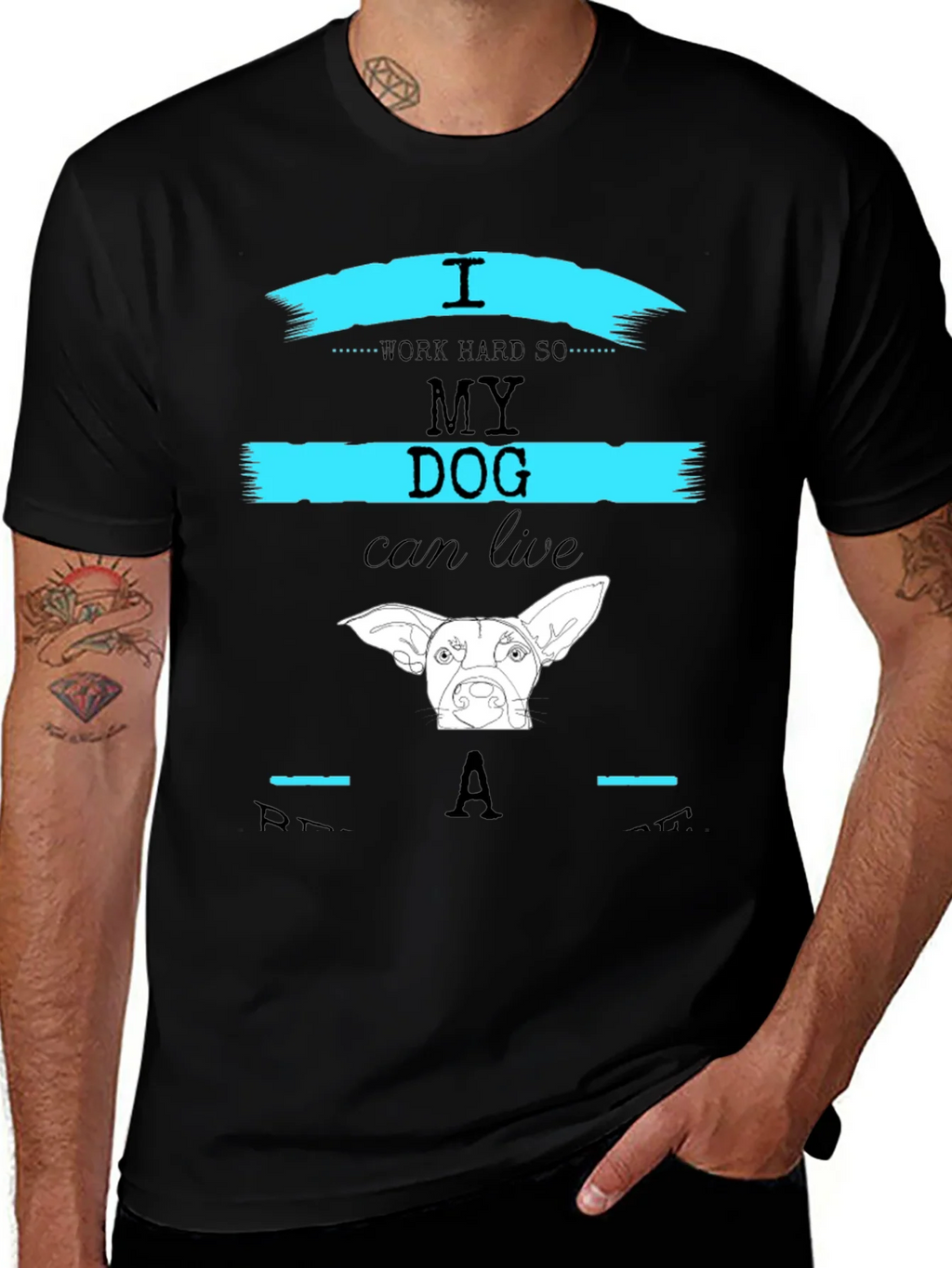 I Work Hard So My Dog Can Live Like A Star T-Shirt product image 1