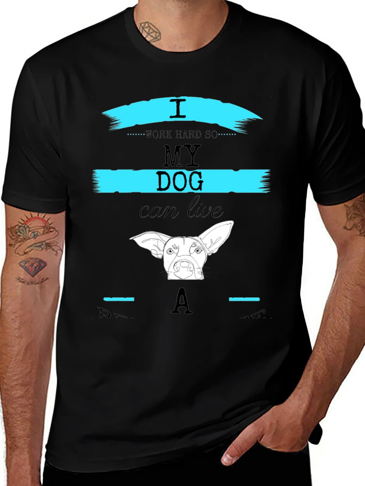 I Work Hard So My Dog Can Live Like A Star T-Shirt product image 1