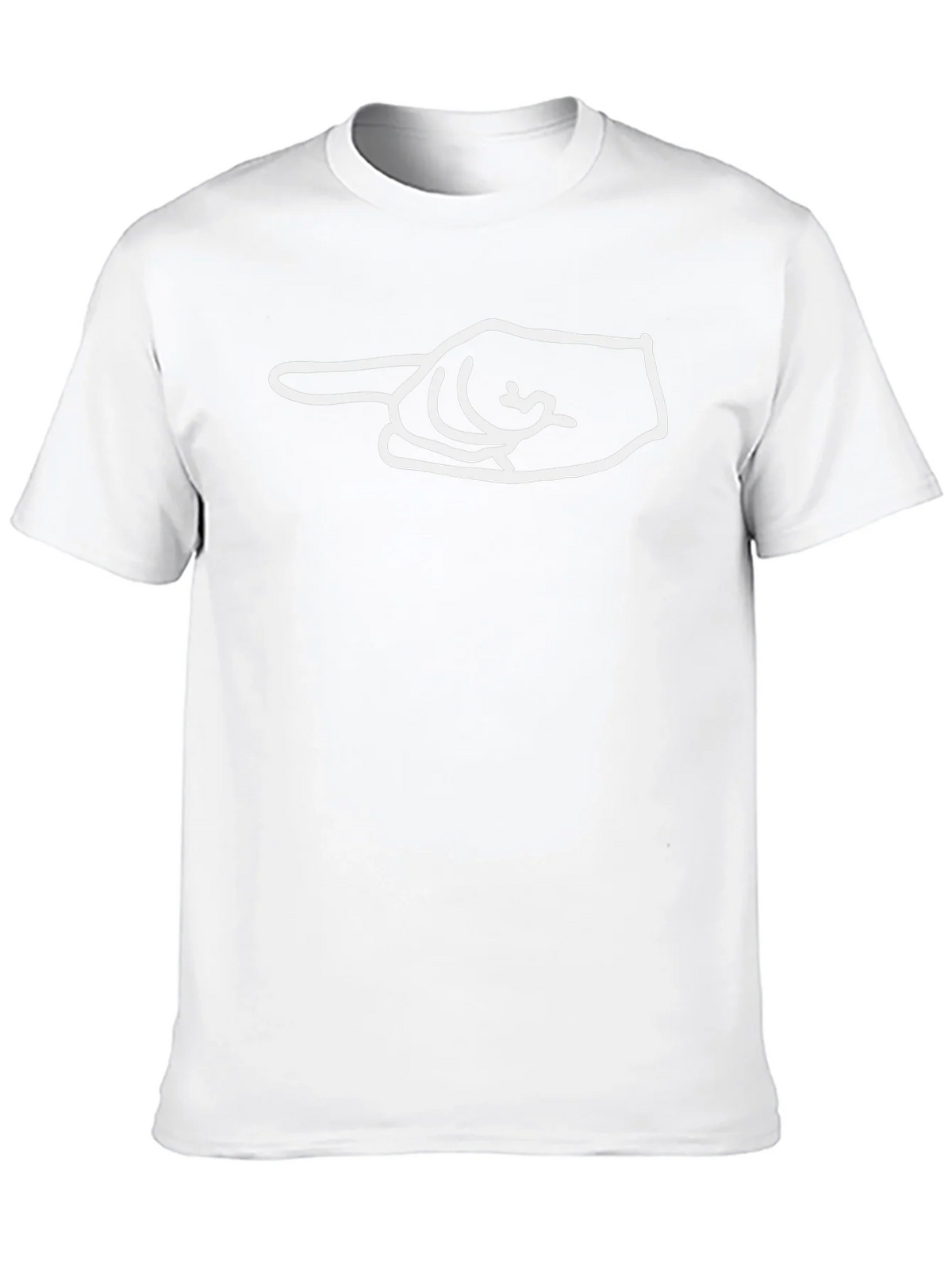 Pointing Hand Graphic Tee - Casual Black T-Shirt product image 9