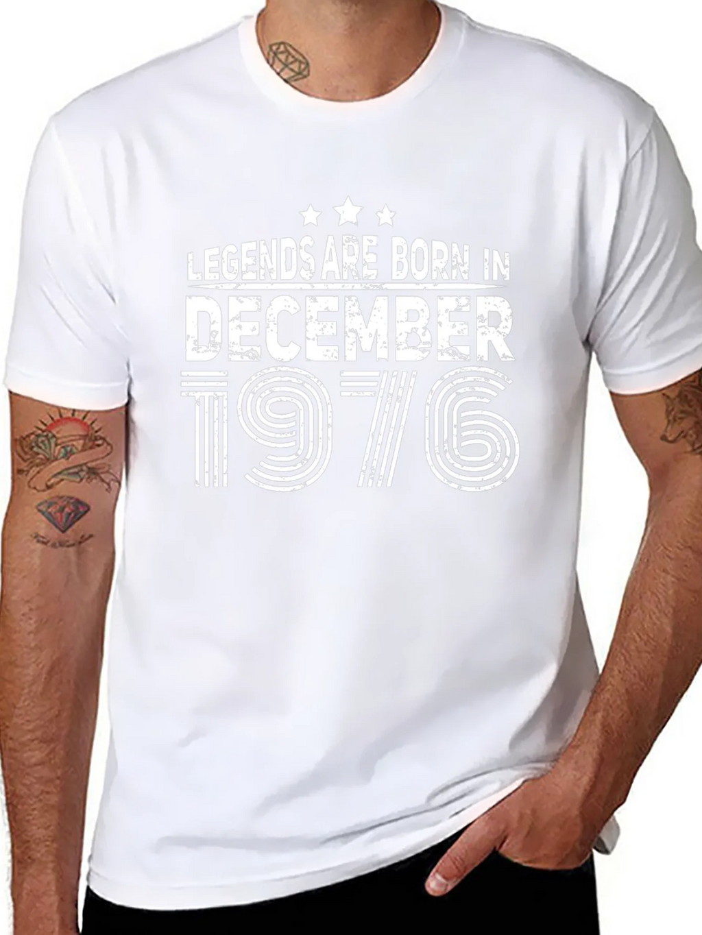 Legends Born in December 1976 Black T-Shirt product image 7