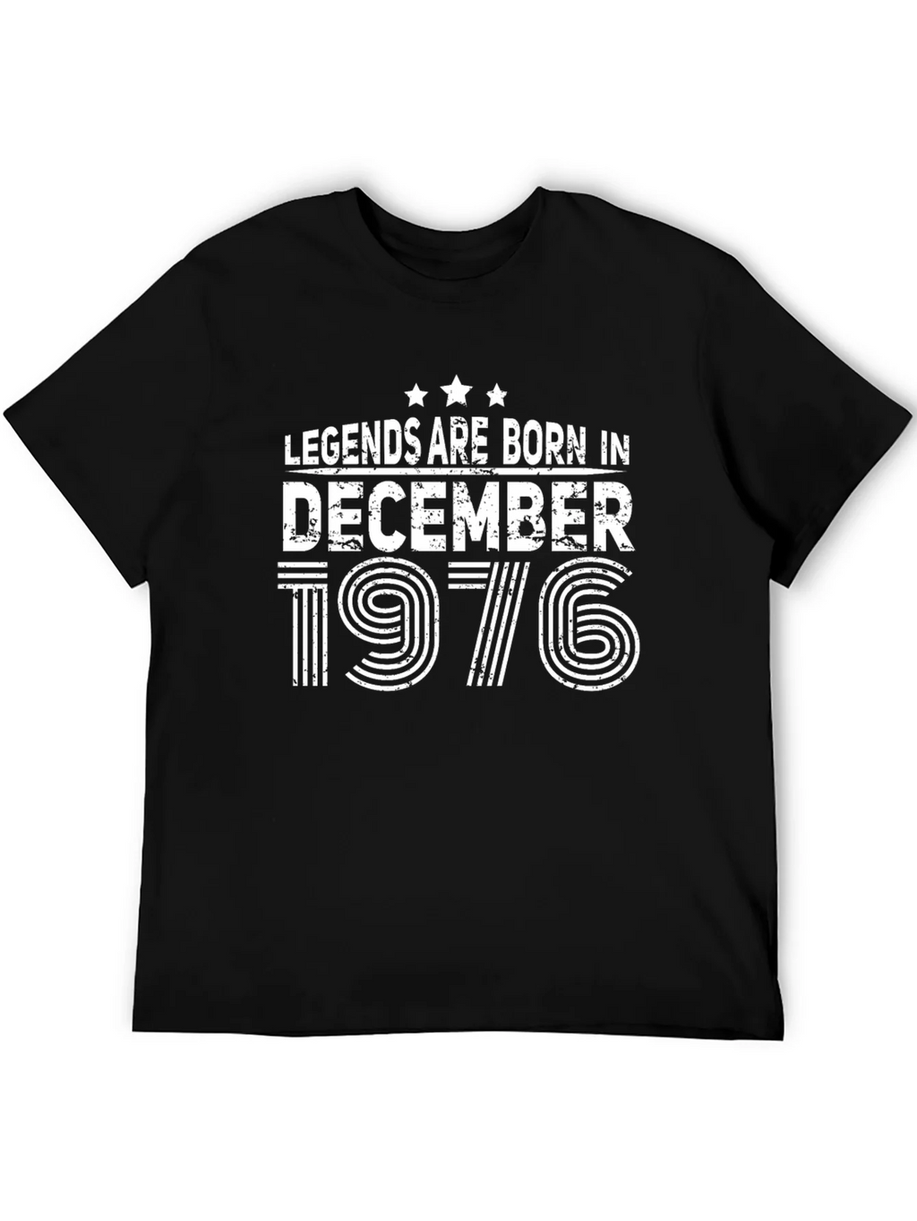 Legends Born in December 1976 Black T-Shirt product image 5
