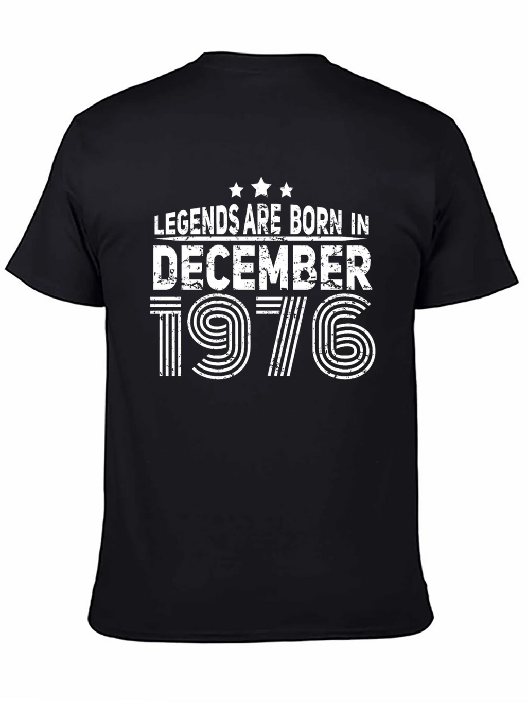 Legends Born in December 1976 Black T-Shirt product image 4