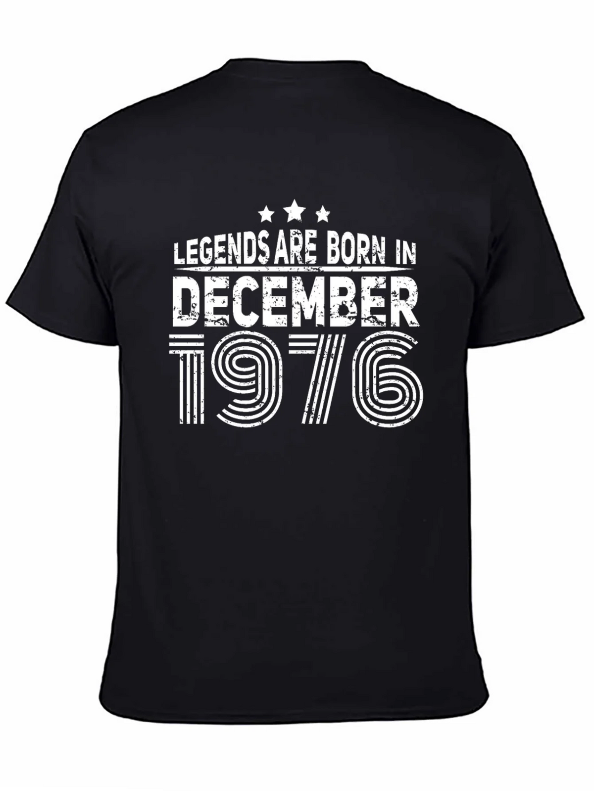 Legends Born in December 1976 Black T-Shirt product image 4