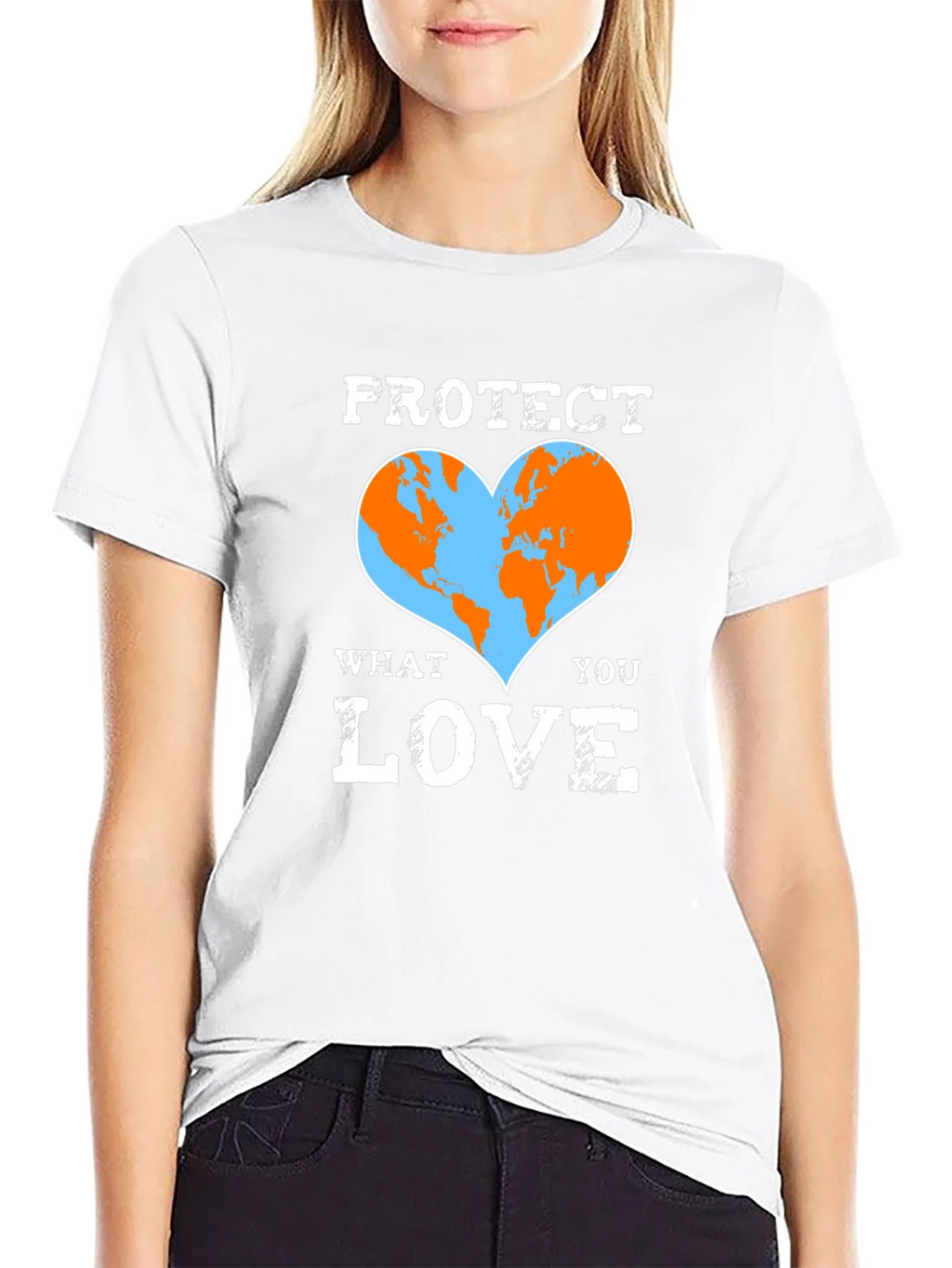 Protect What You Love Earth Heart T-Shirt product image 8