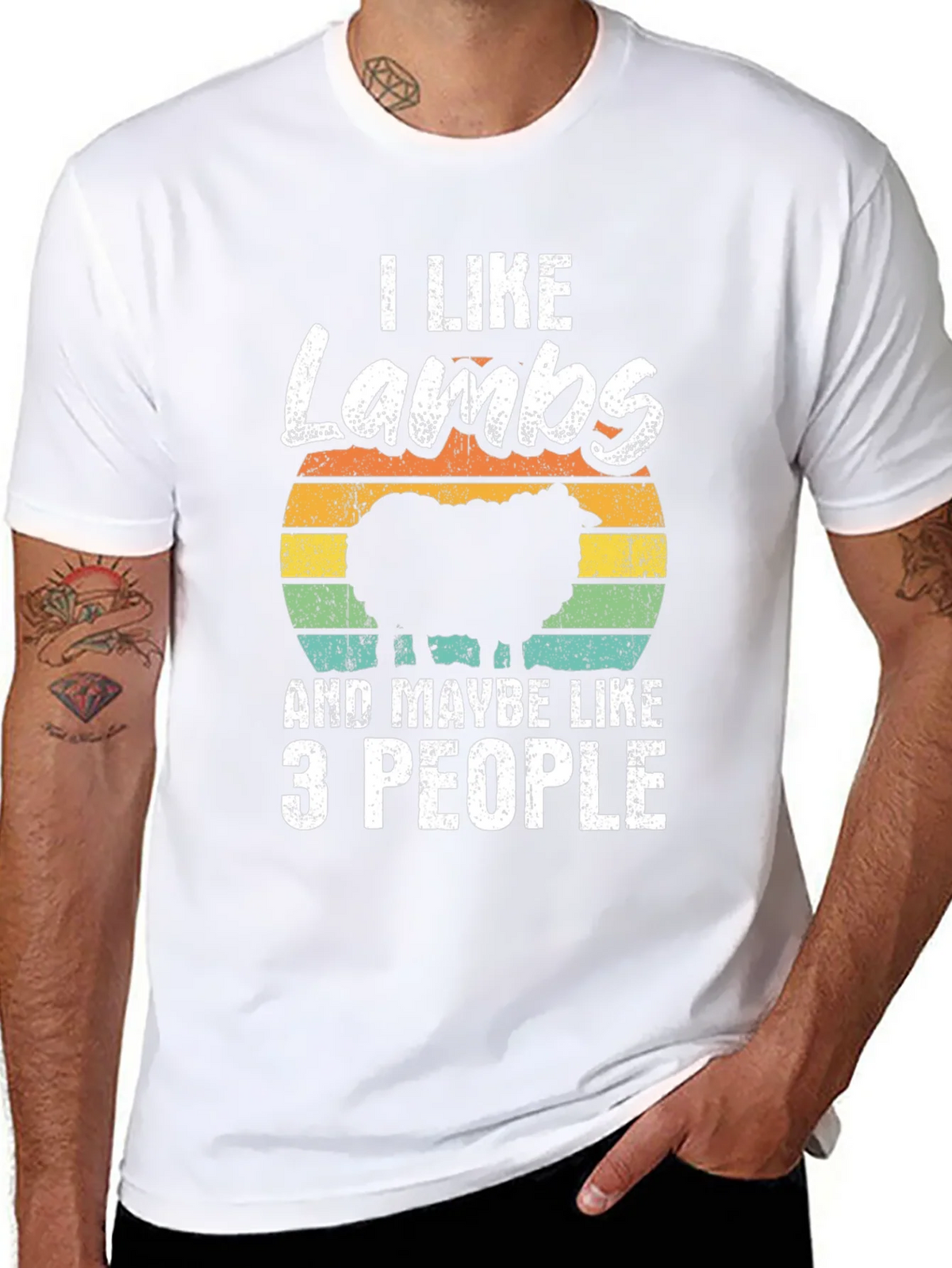 I Like Lambs and Maybe 3 People T-Shirt product image 7