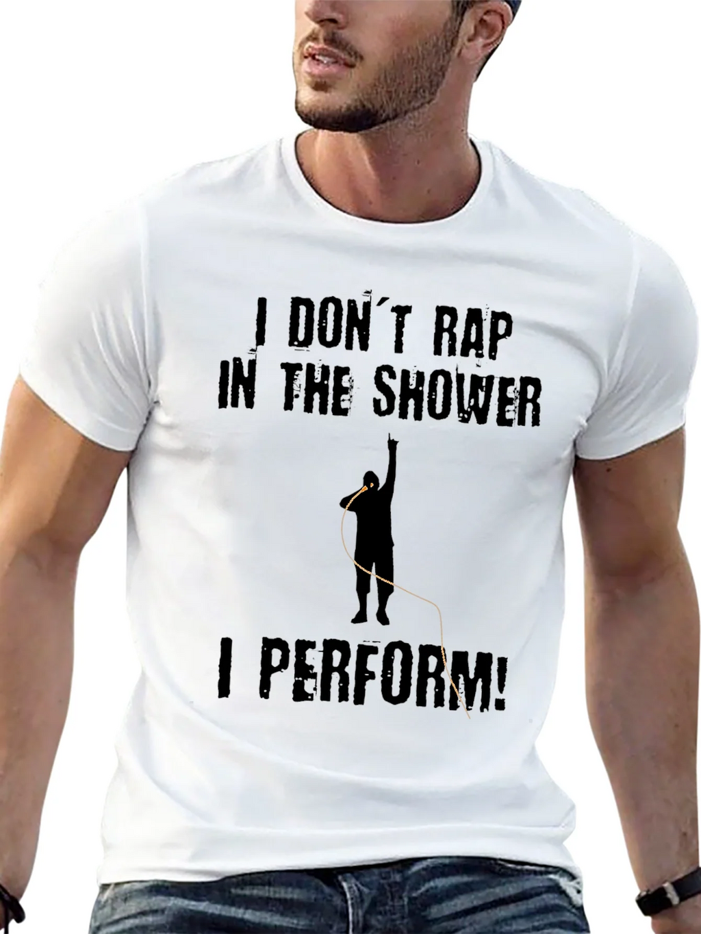 I Dont Rap I Perform Black T-Shirt product image 12