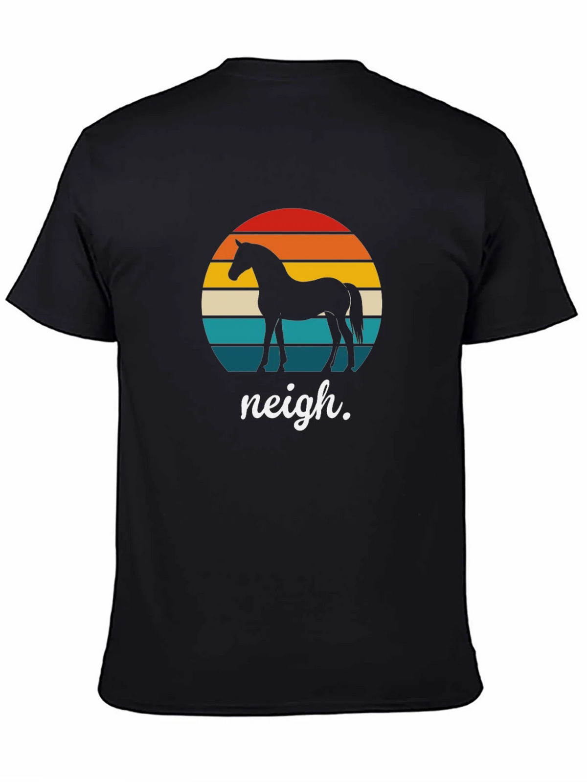 Retro Horse T-Shirt - Neigh Design product image 4