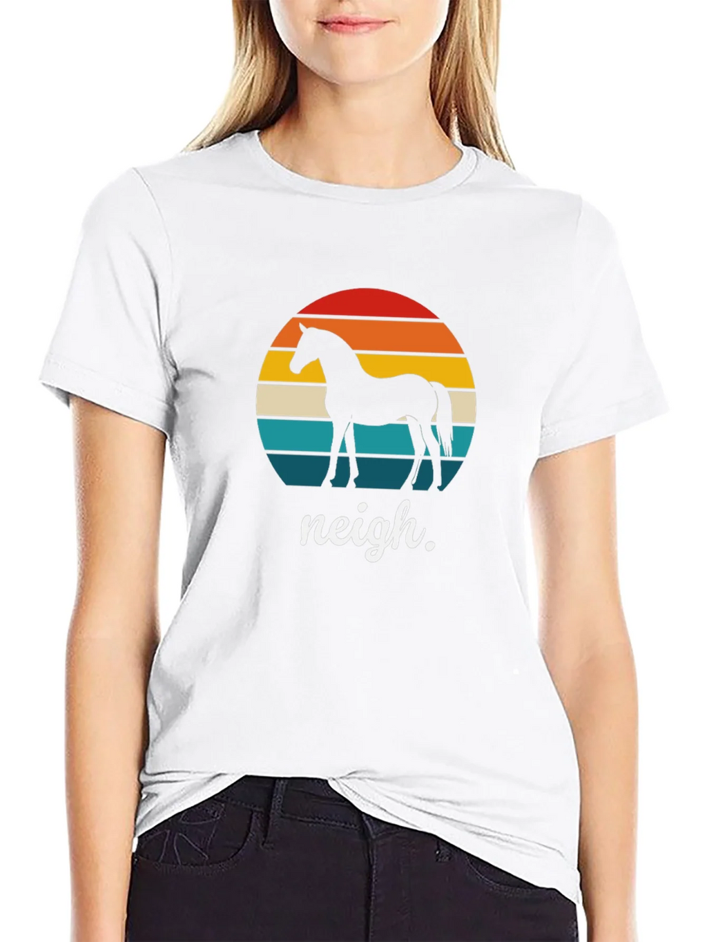 Retro Horse T-Shirt - Neigh Design product image 8