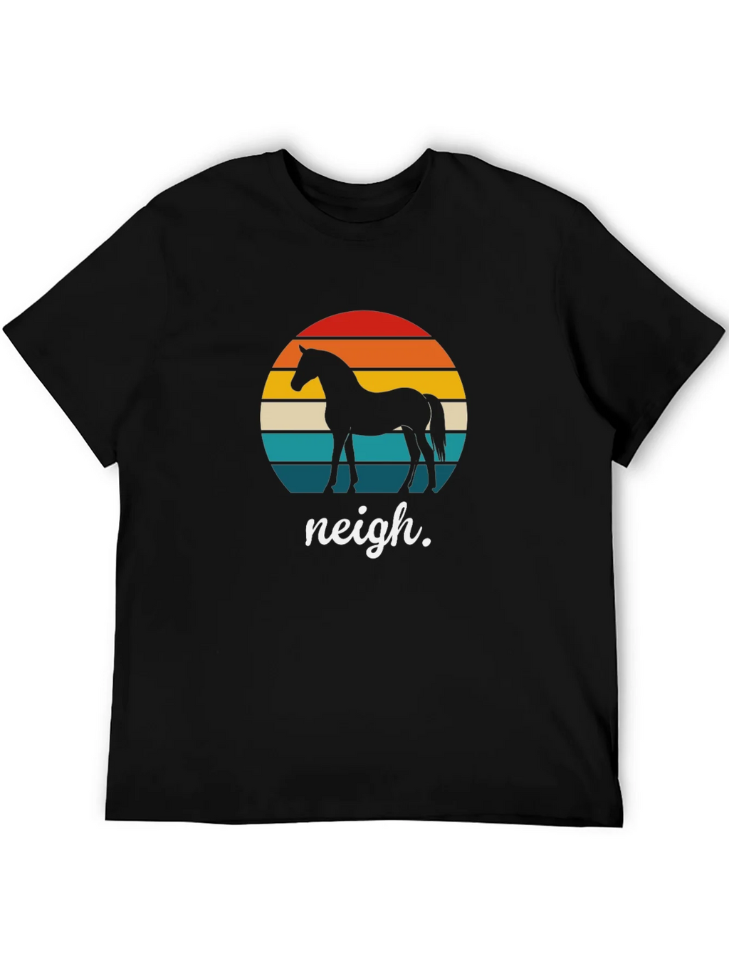 Retro Horse T-Shirt - Neigh Design product image 5
