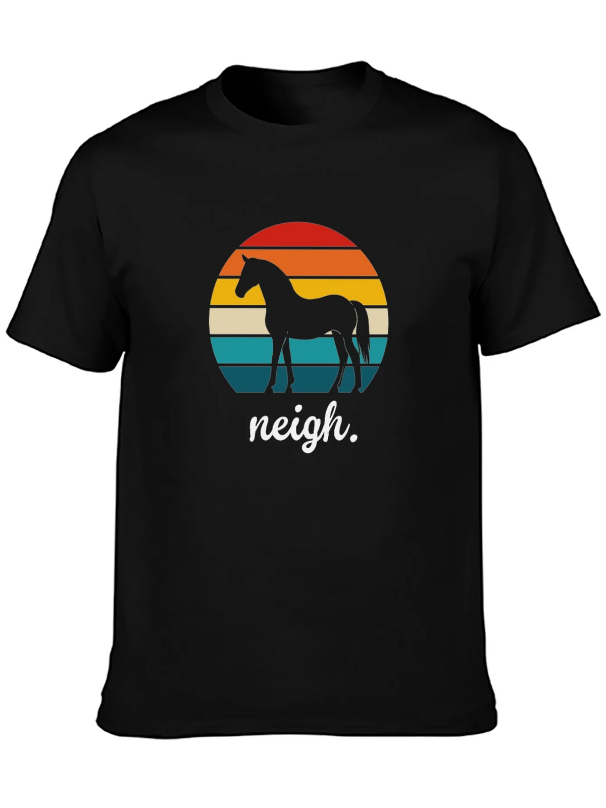 Retro Horse T-Shirt - Neigh Design product image 3